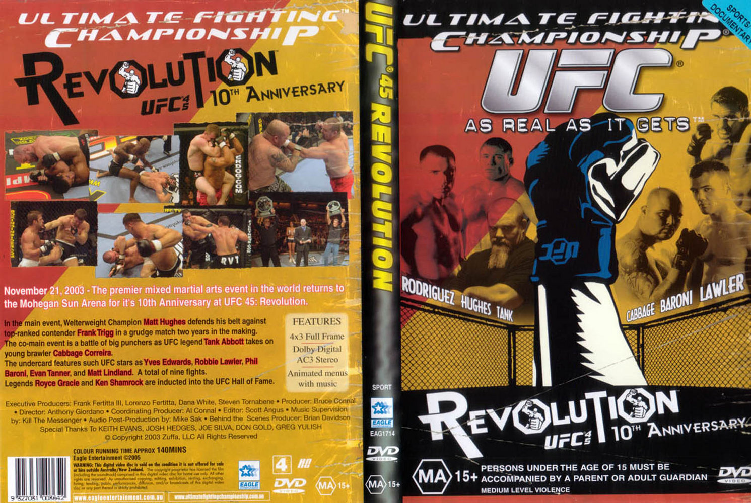 Jaquette DVD Ufc 45 Revolution