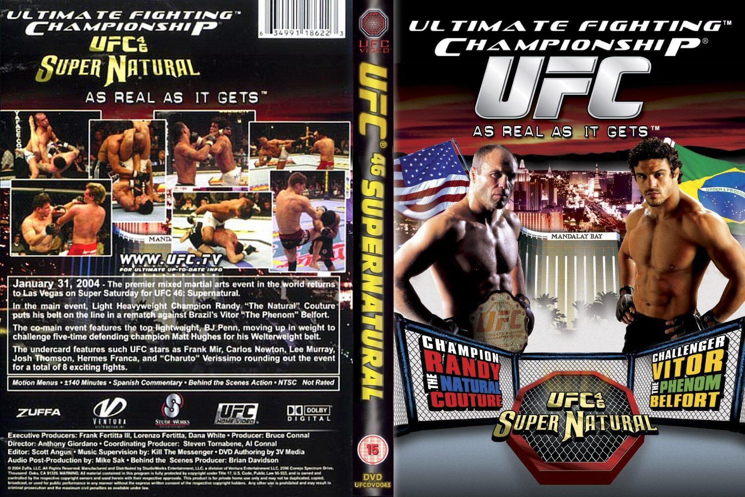 Jaquette DVD Ufc 46 super natural