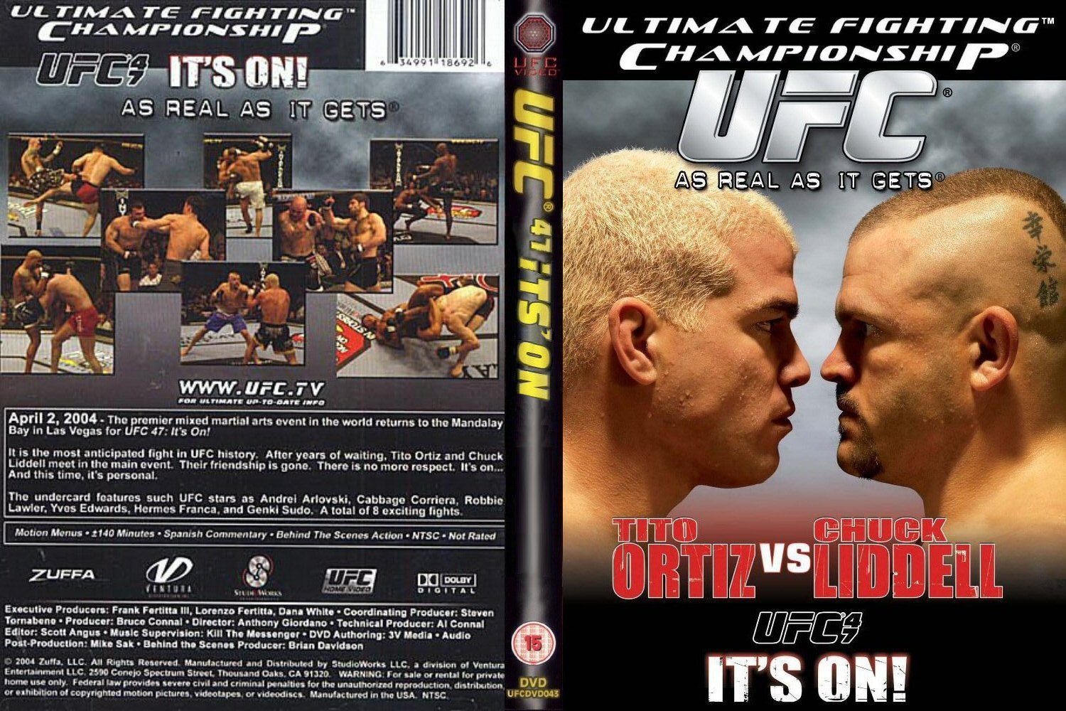 Jaquette DVD Ufc 47 its on