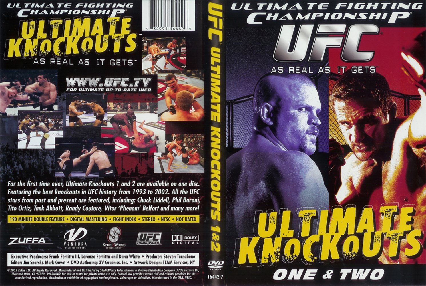 Jaquette DVD Ufc Ultimate Knockouts Vol 1 et 2