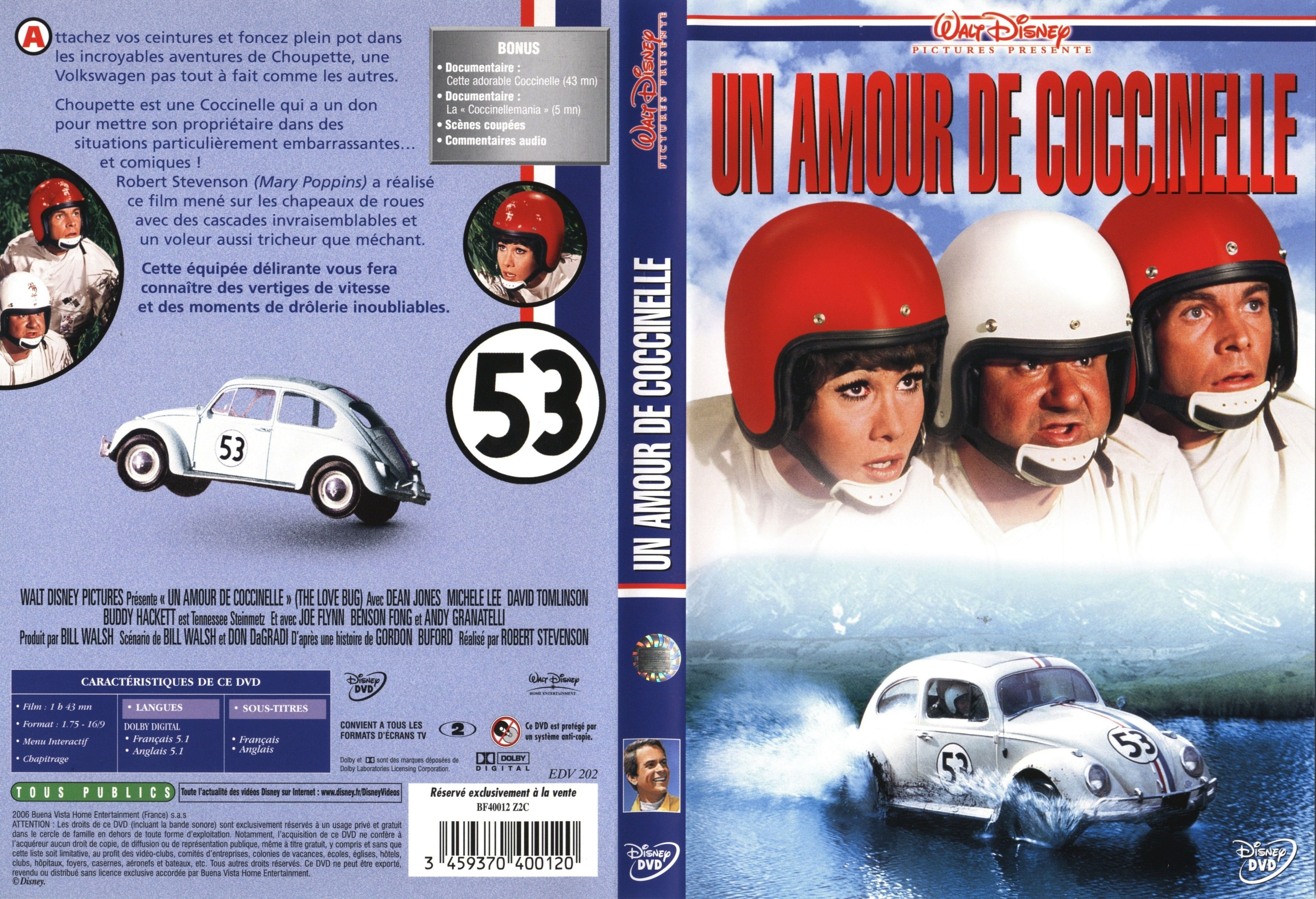 Jaquette DVD Un amour de coccinelle