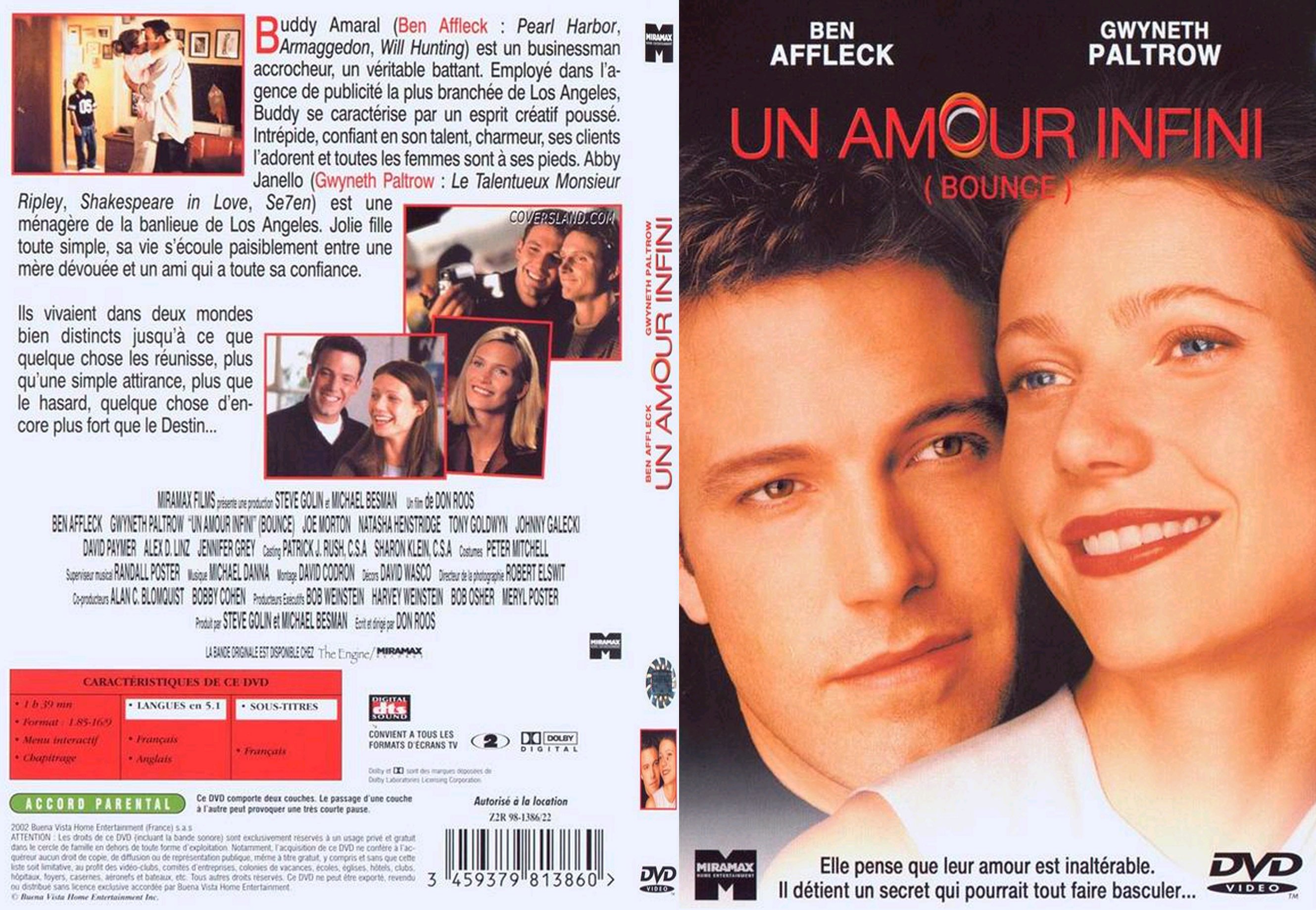 Jaquette DVD Un amour infini - SLIM