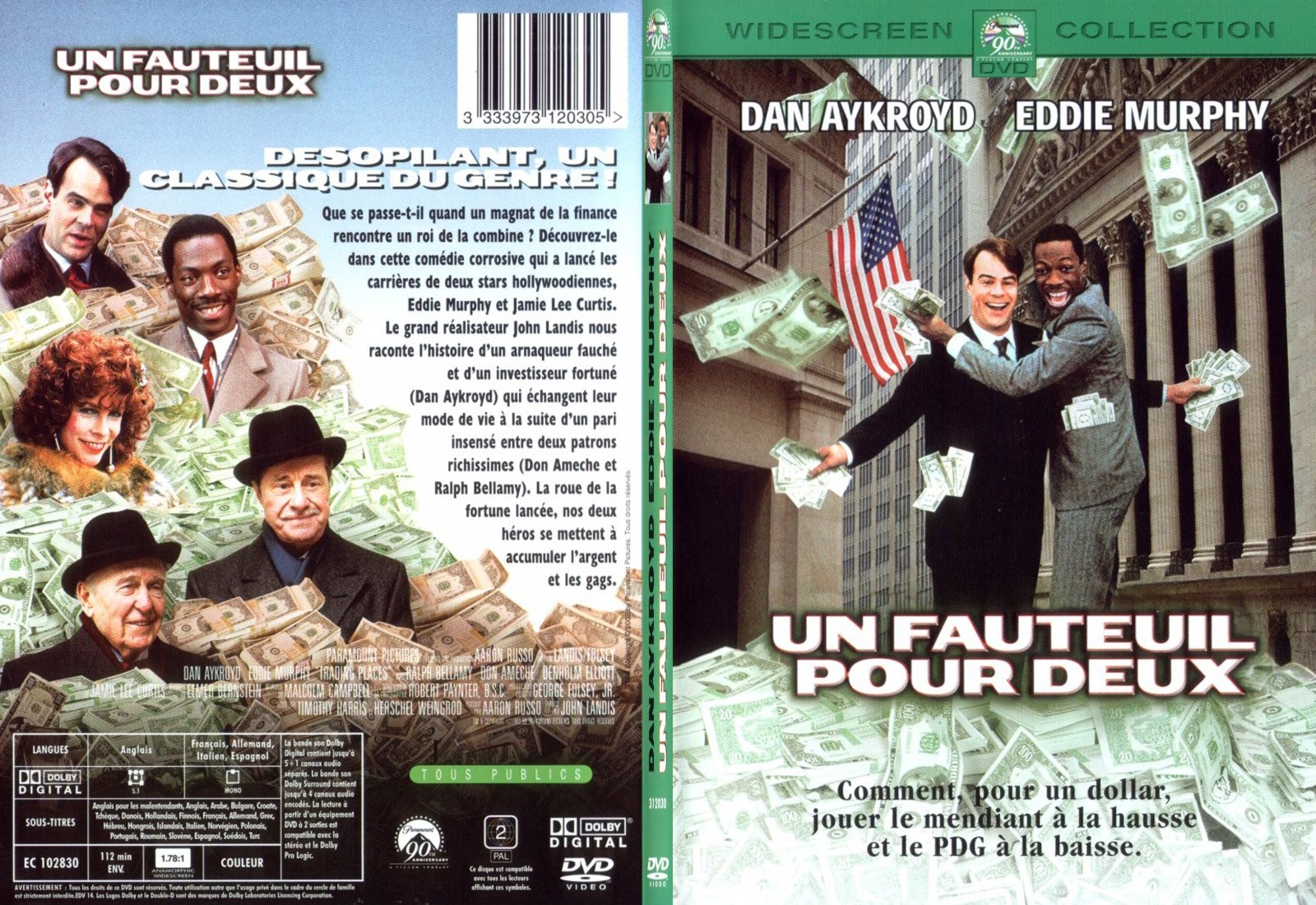 Jaquette DVD Un fauteuil pour deux - SLIM