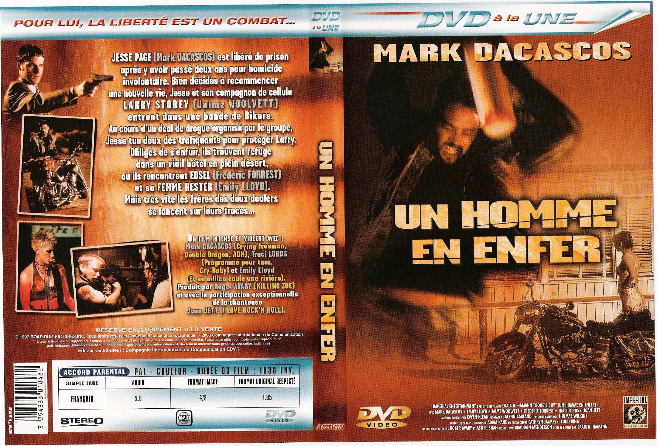 Jaquette DVD Un homme en enfer