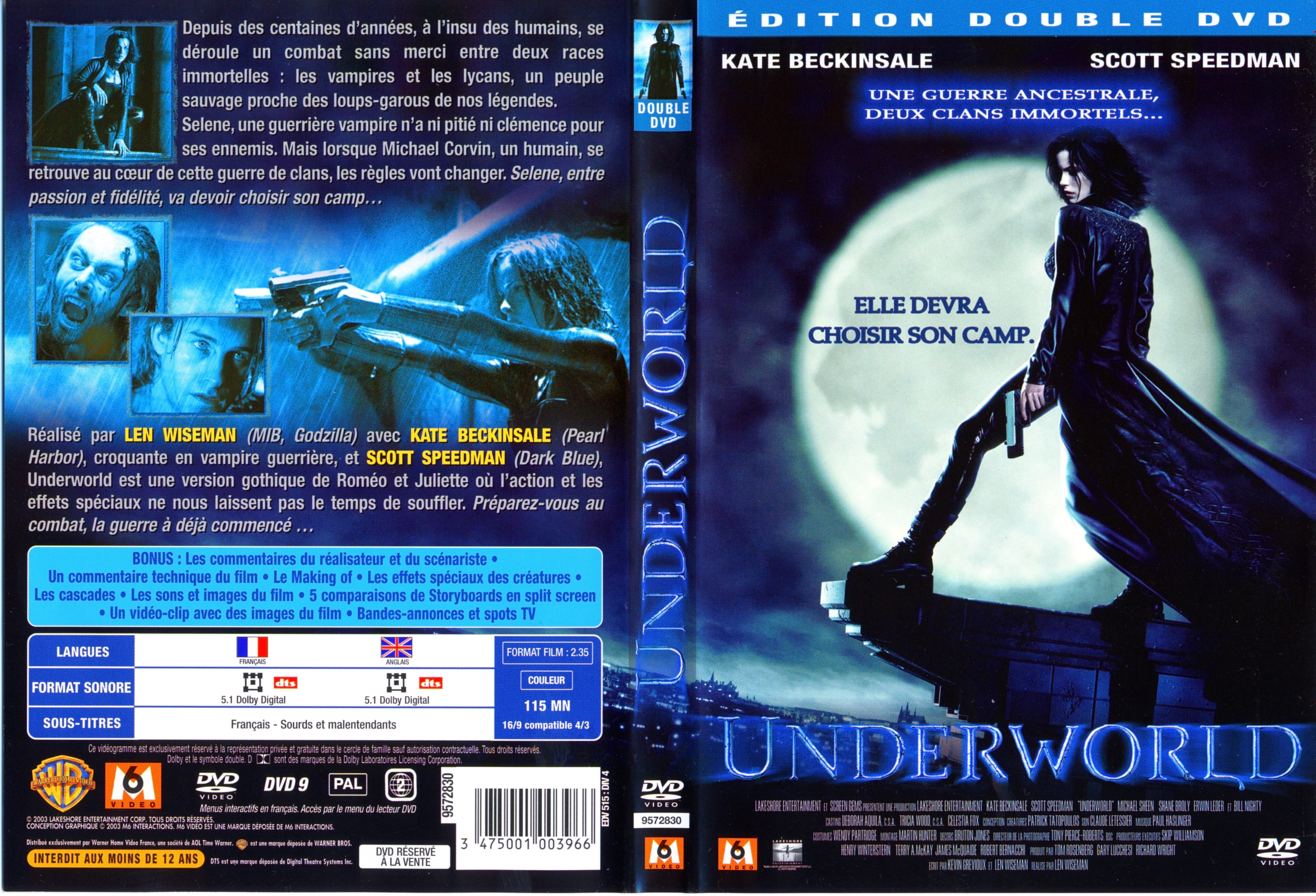 Jaquette DVD Underworld v2