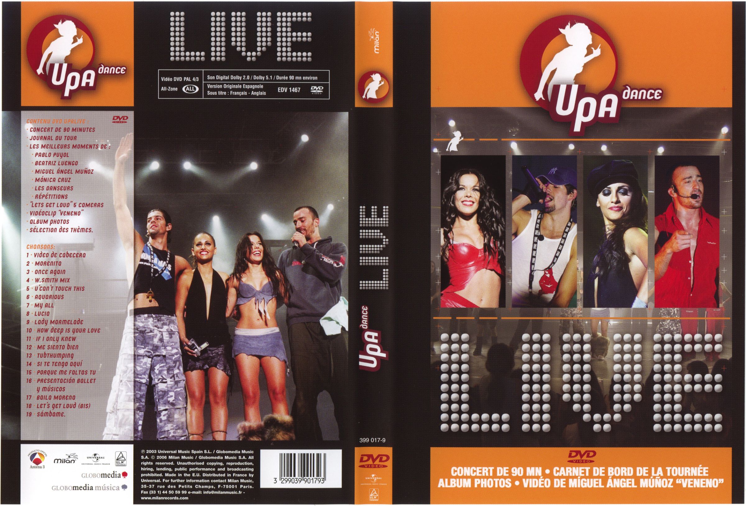 Jaquette DVD Upa Dance live