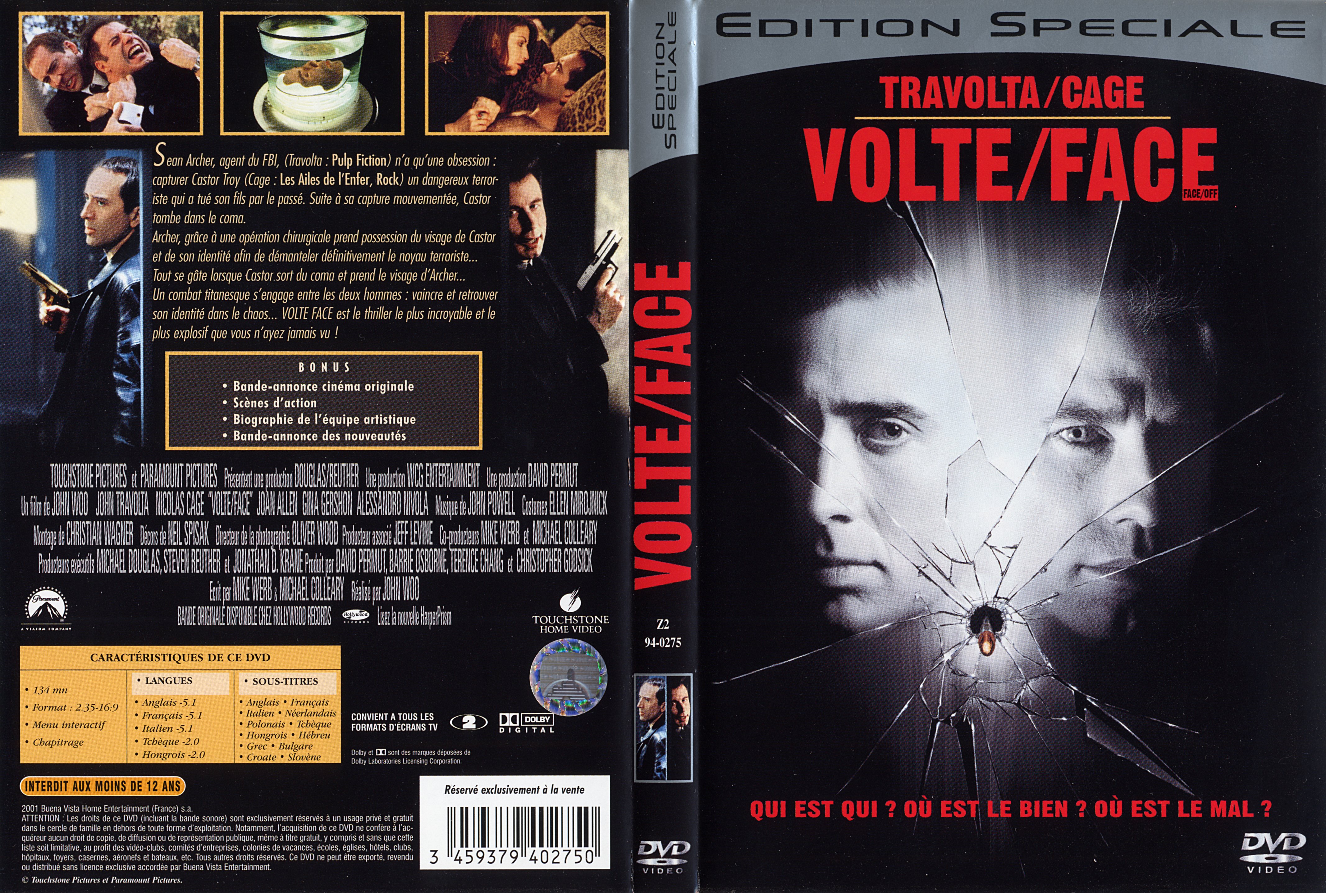 Jaquette DVD Volte Face