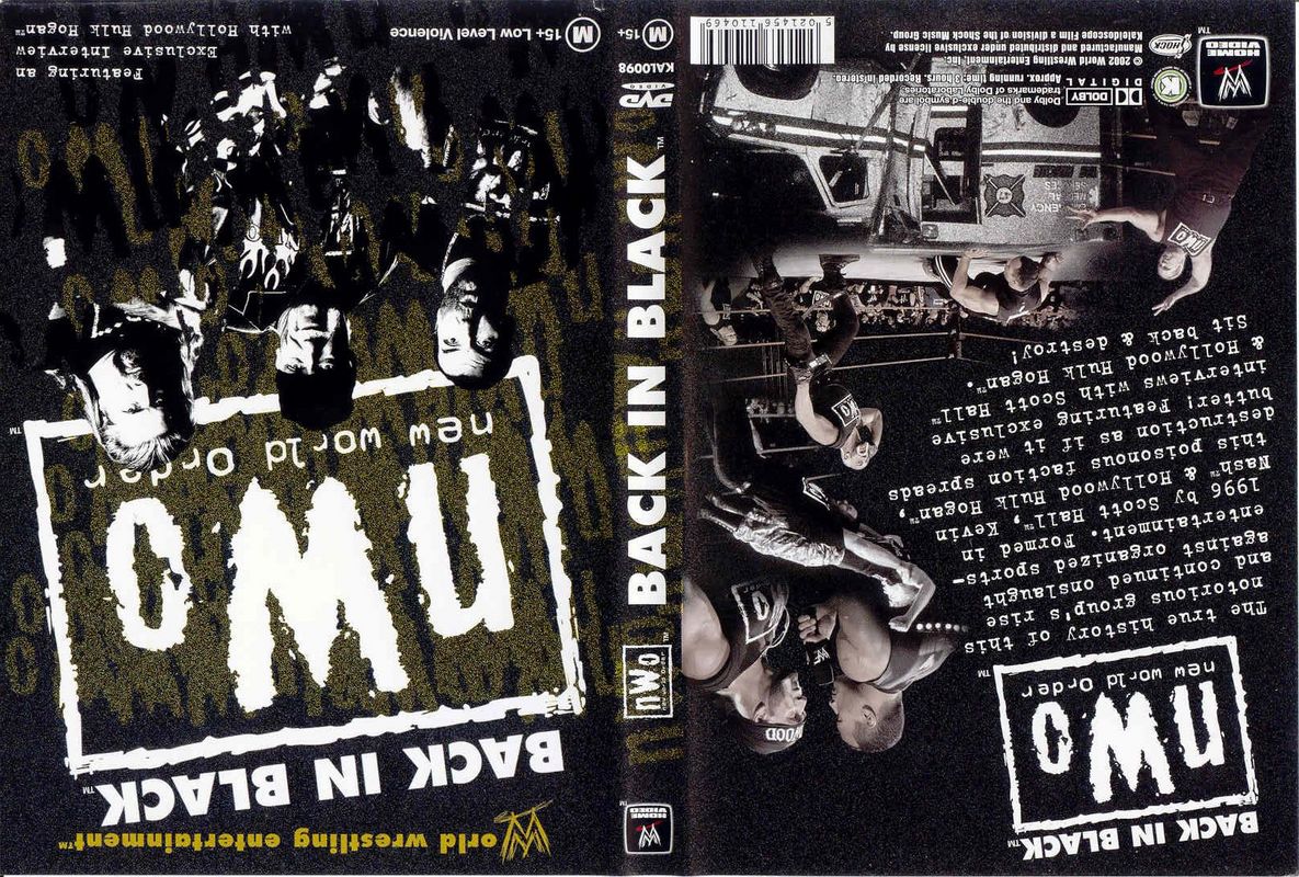 Jaquette DVD WWE Back In Black