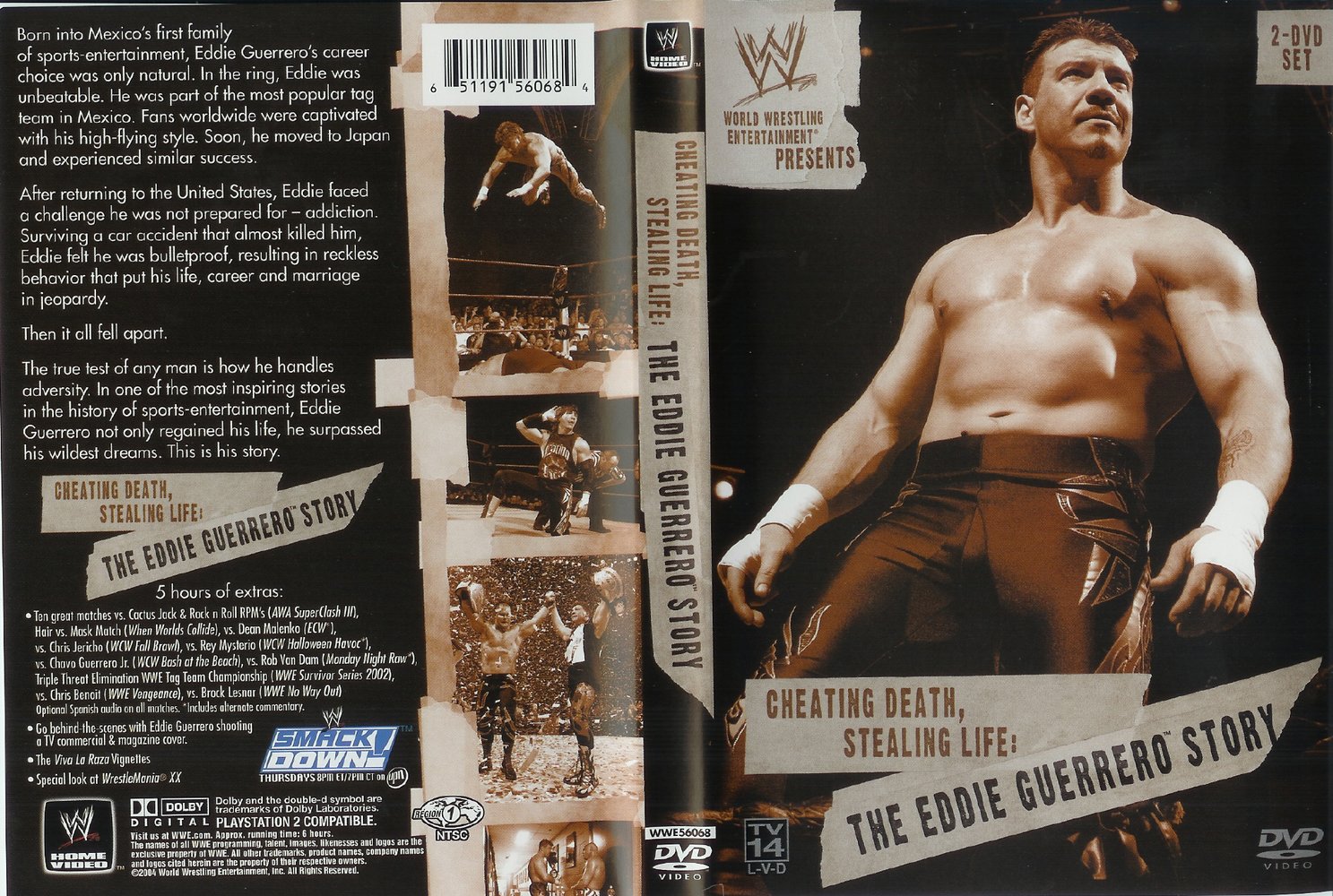 Jaquette DVD de WWE Cheating death Stealing Life The Eddie Guerrero