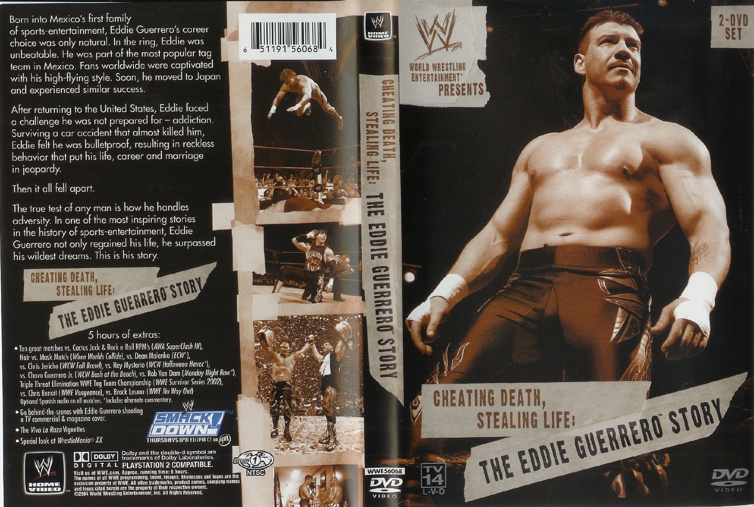 Jaquette DVD WWE Cheating death Stealing Life The Eddie Guerrero story