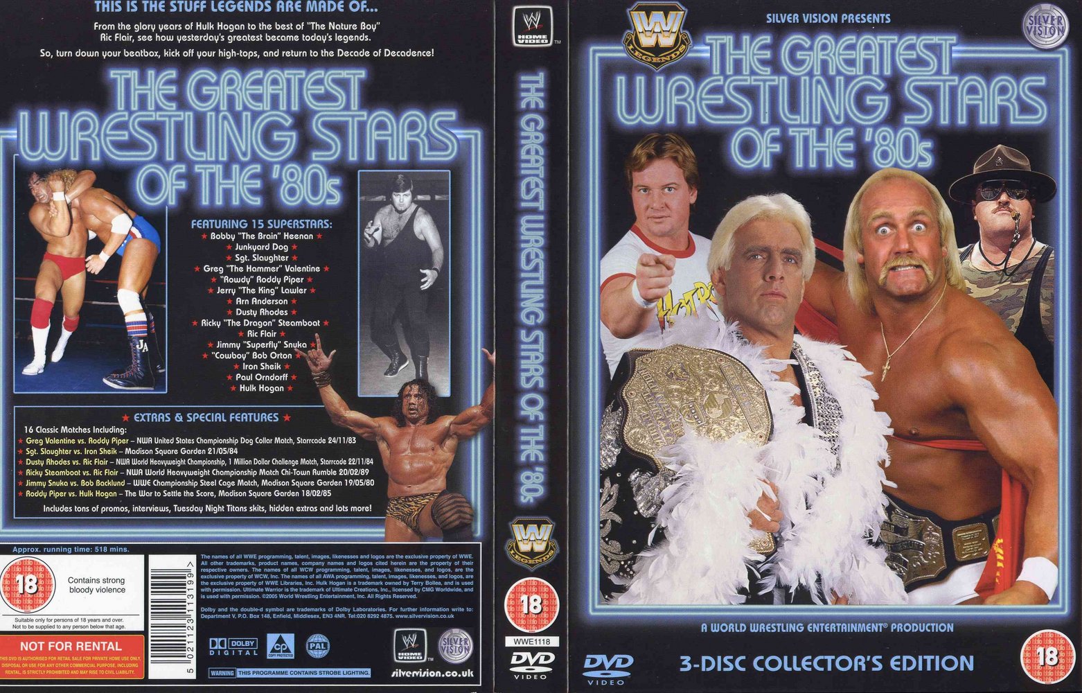 Jaquette DVD WWE Greatest wrestling stars of the 80s