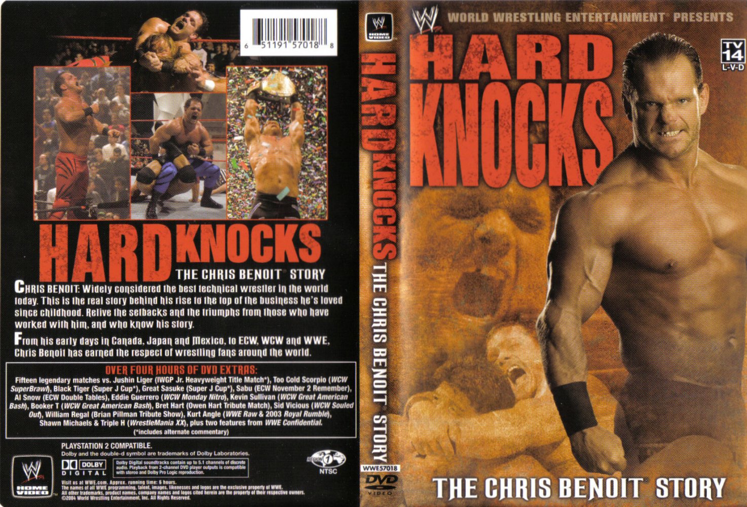 Jaquette DVD WWE Hard Knocks Chris Benoit Story