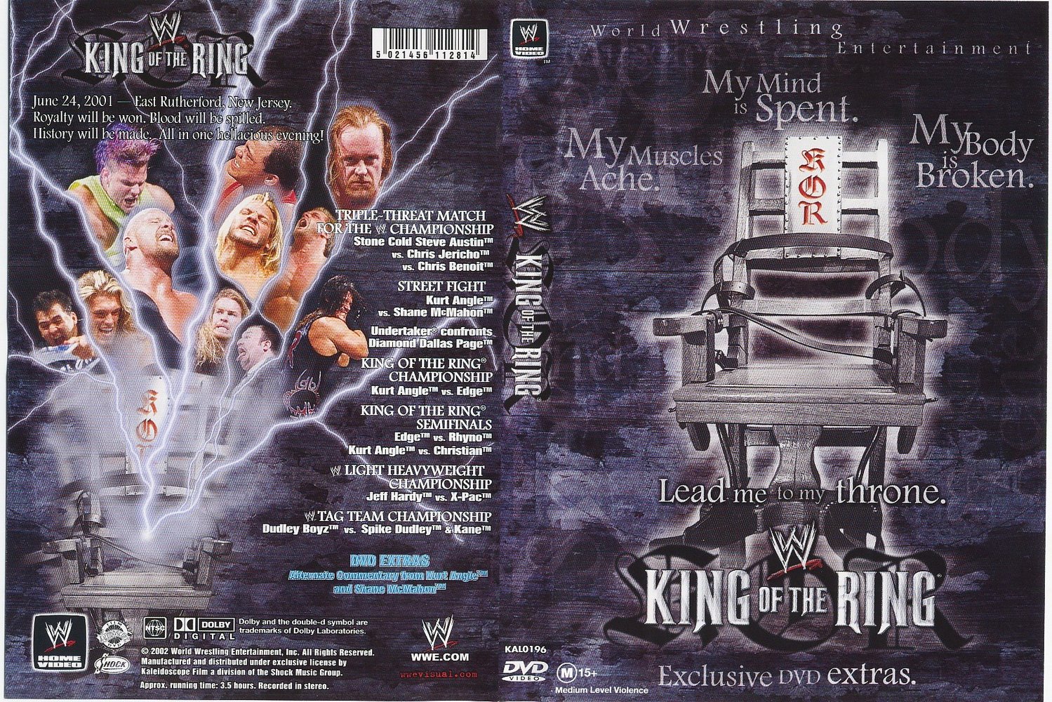Jaquette DVD WWE King Of The Ring June 2001