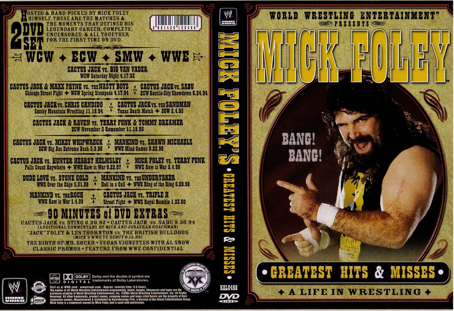 Jaquette DVD WWE Mick Foley Greatest Hits And Misses