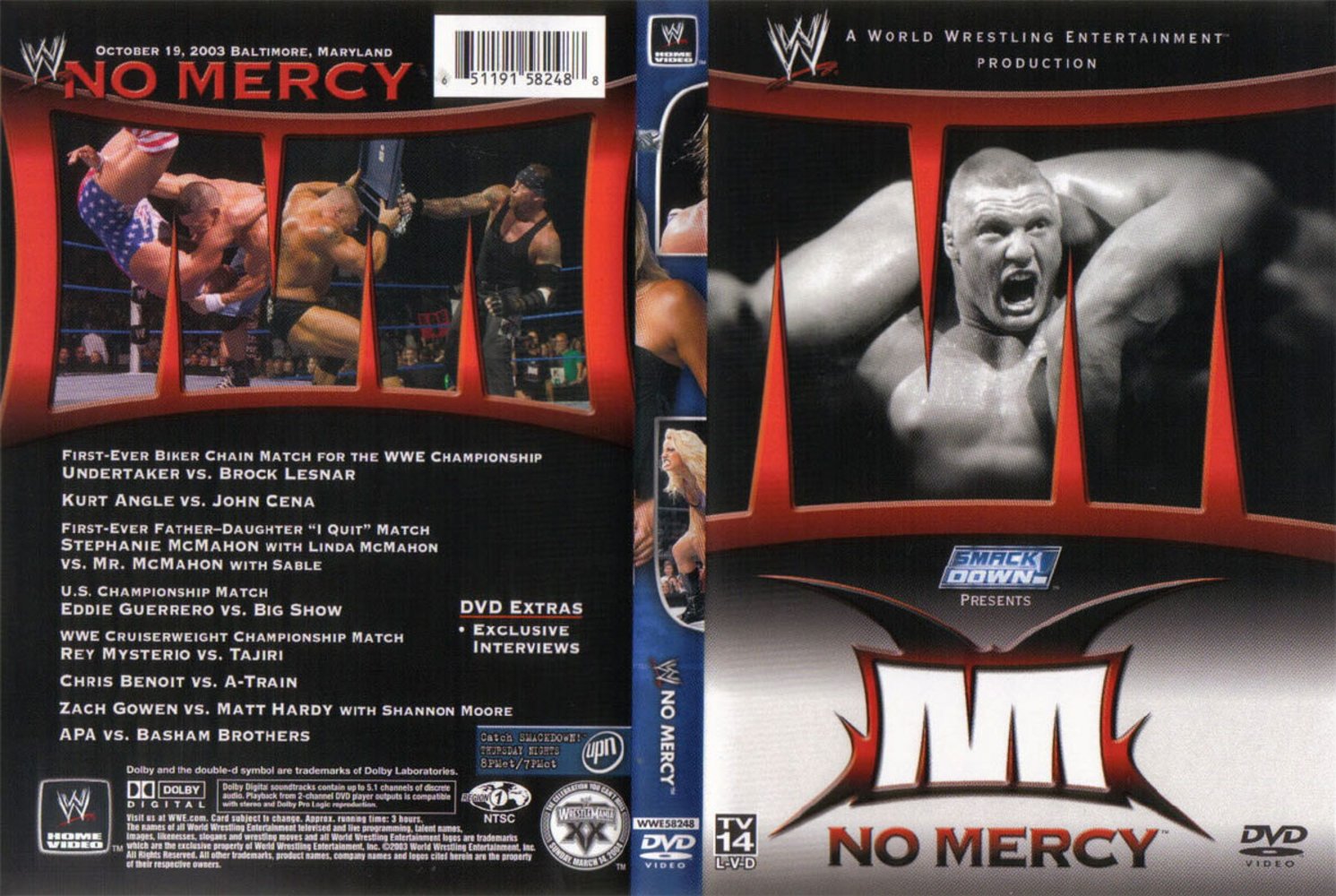 Jaquette DVD WWE No Mercy 2003