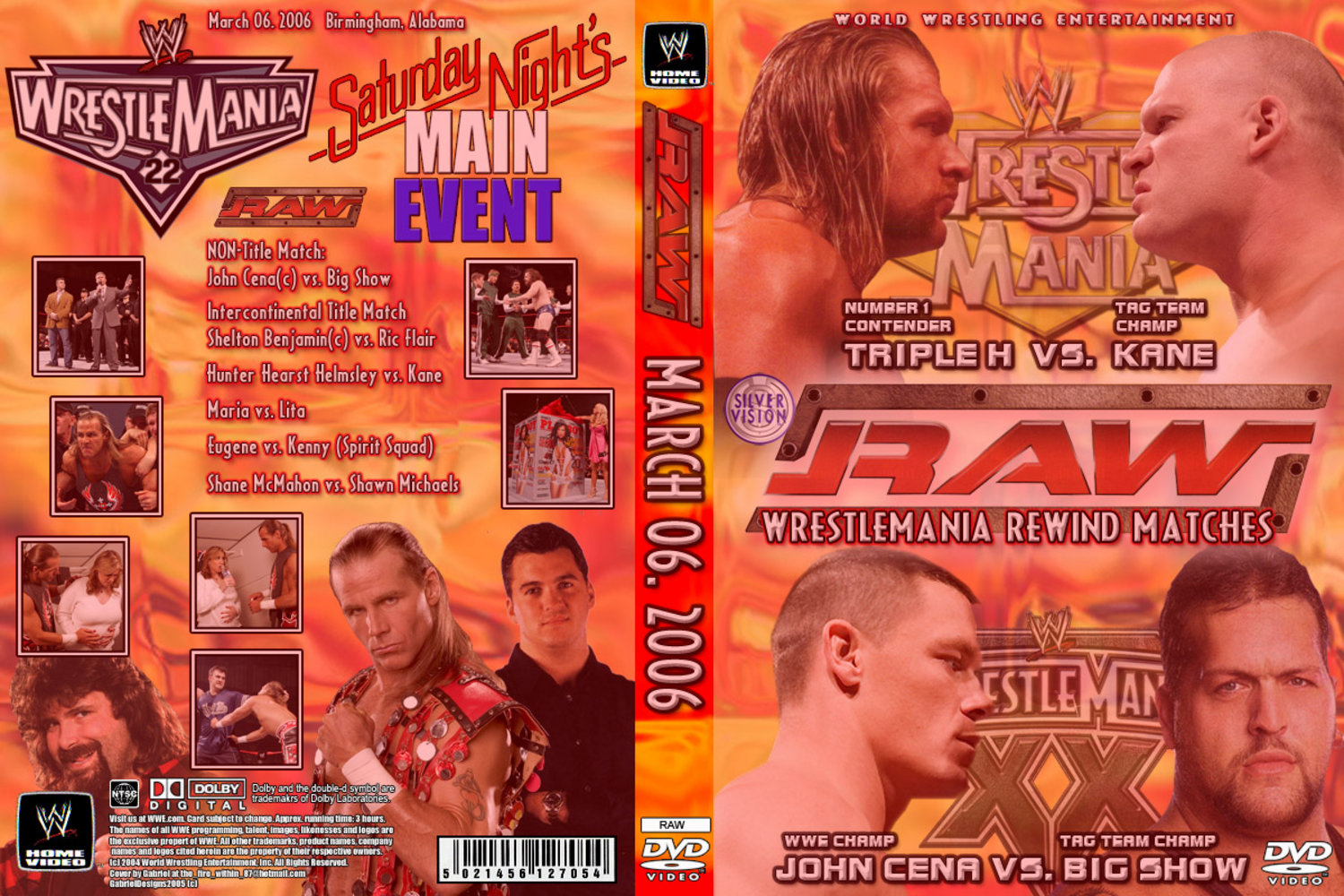Jaquette DVD WWE Raw March 6th 2006