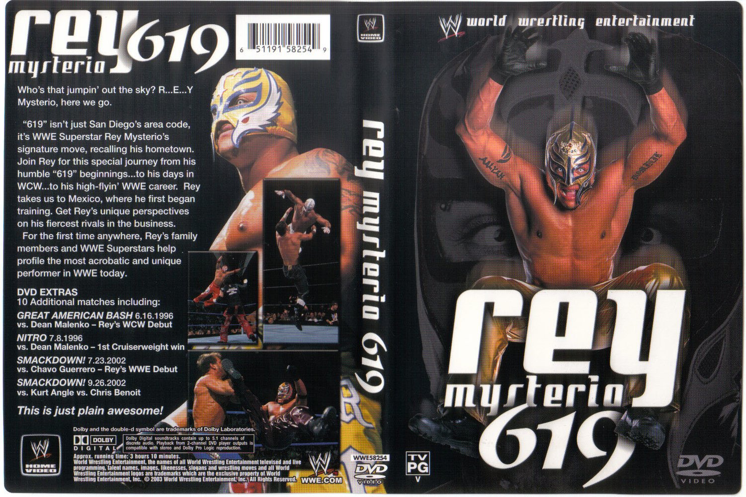 Jaquette DVD WWE Rey Mysterio 619
