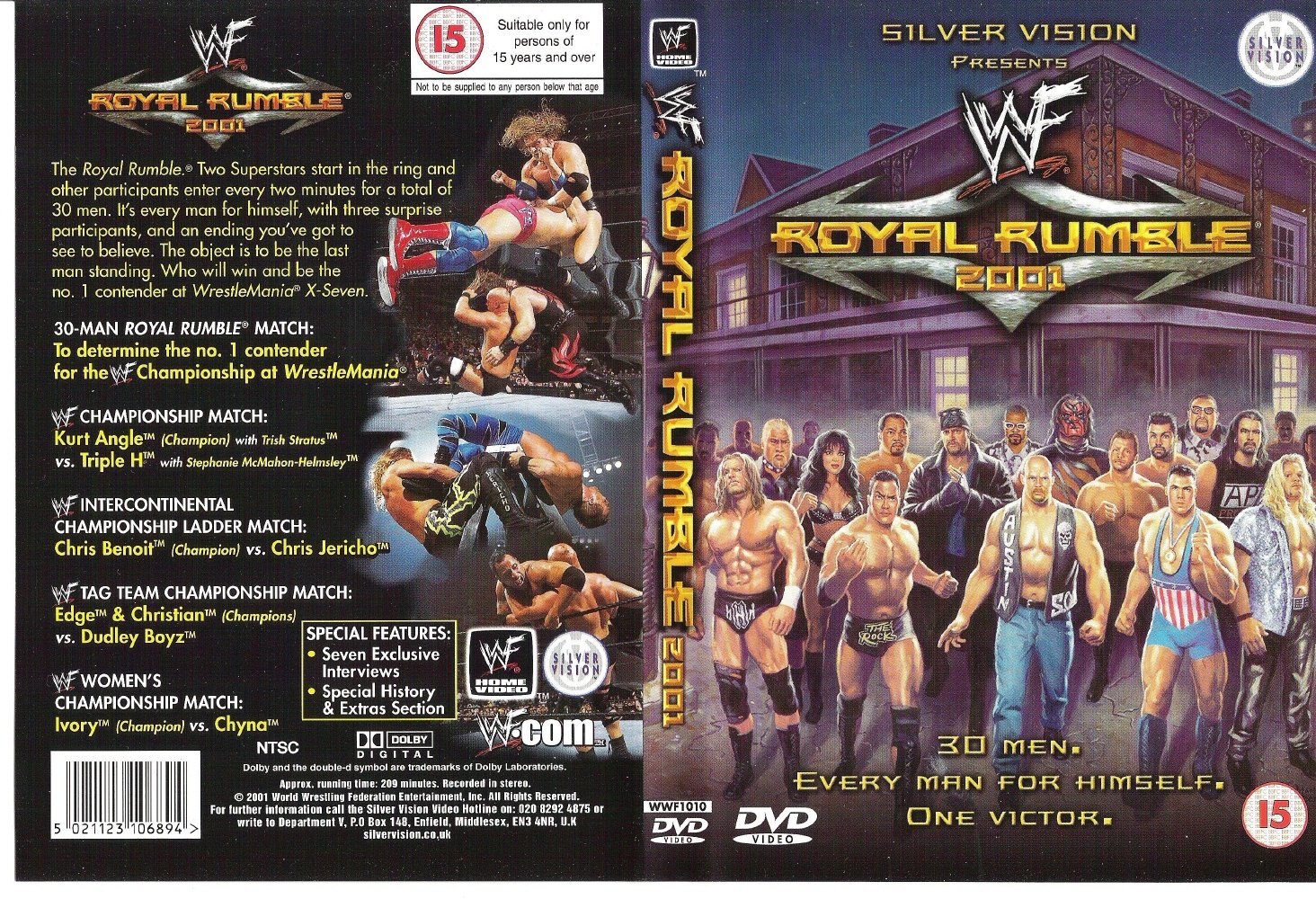 Jaquette DVD WWE Royal Rumble 2001