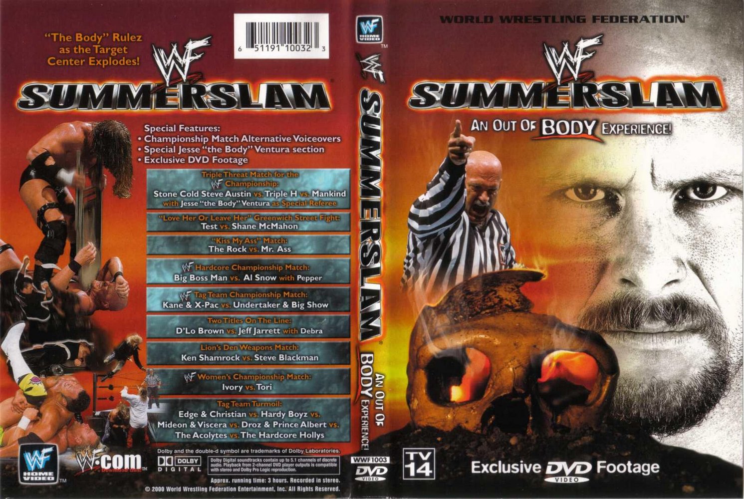 Jaquette DVD WWE Summerslam 1999