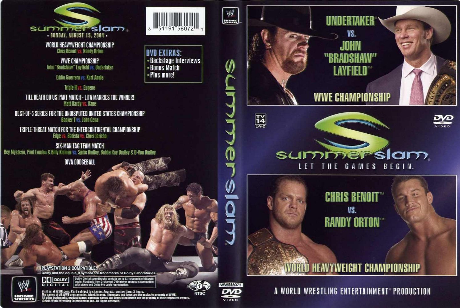Jaquette DVD WWE Summerslam 2004