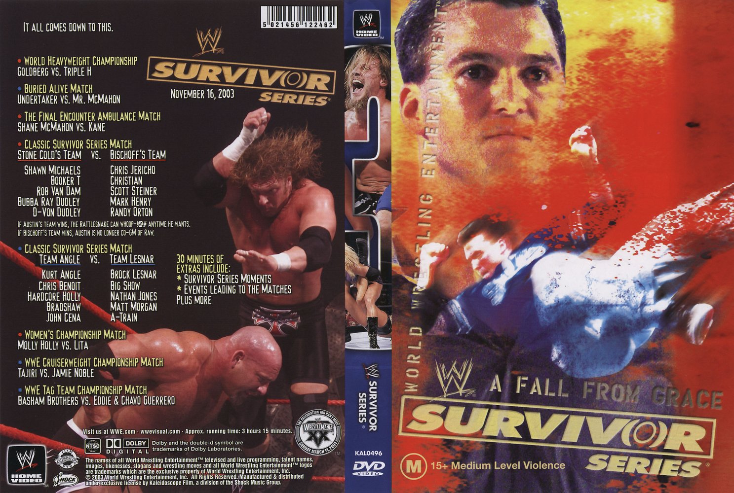 Jaquette DVD WWE Survivor Series 2003