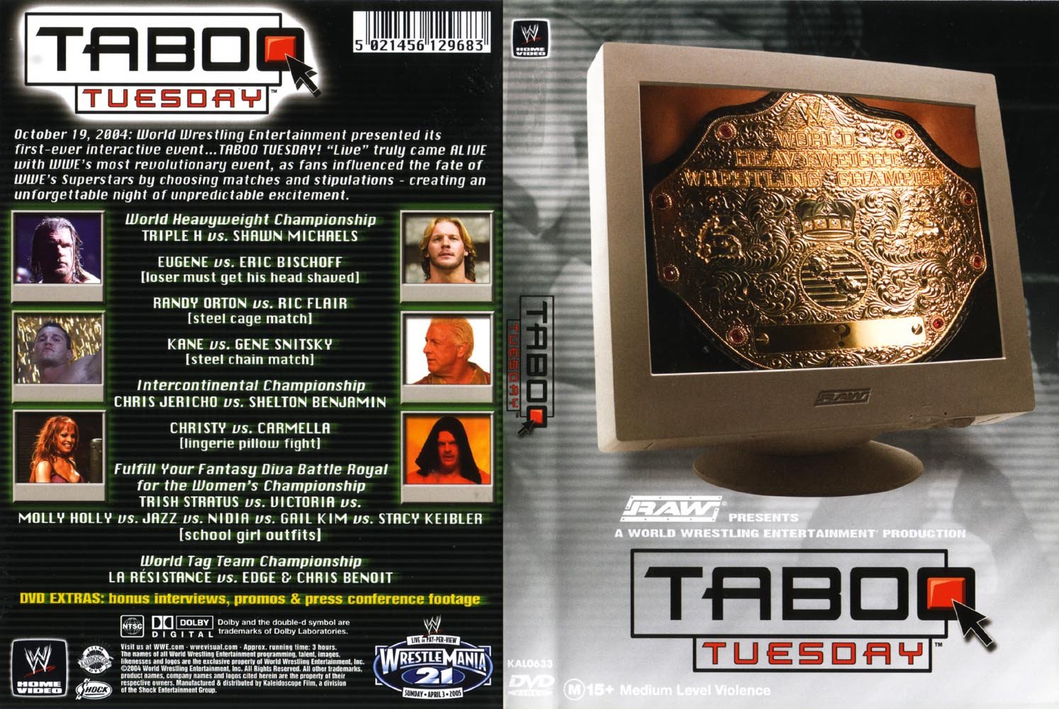 Jaquette DVD WWE Taboo Tuesday 2004