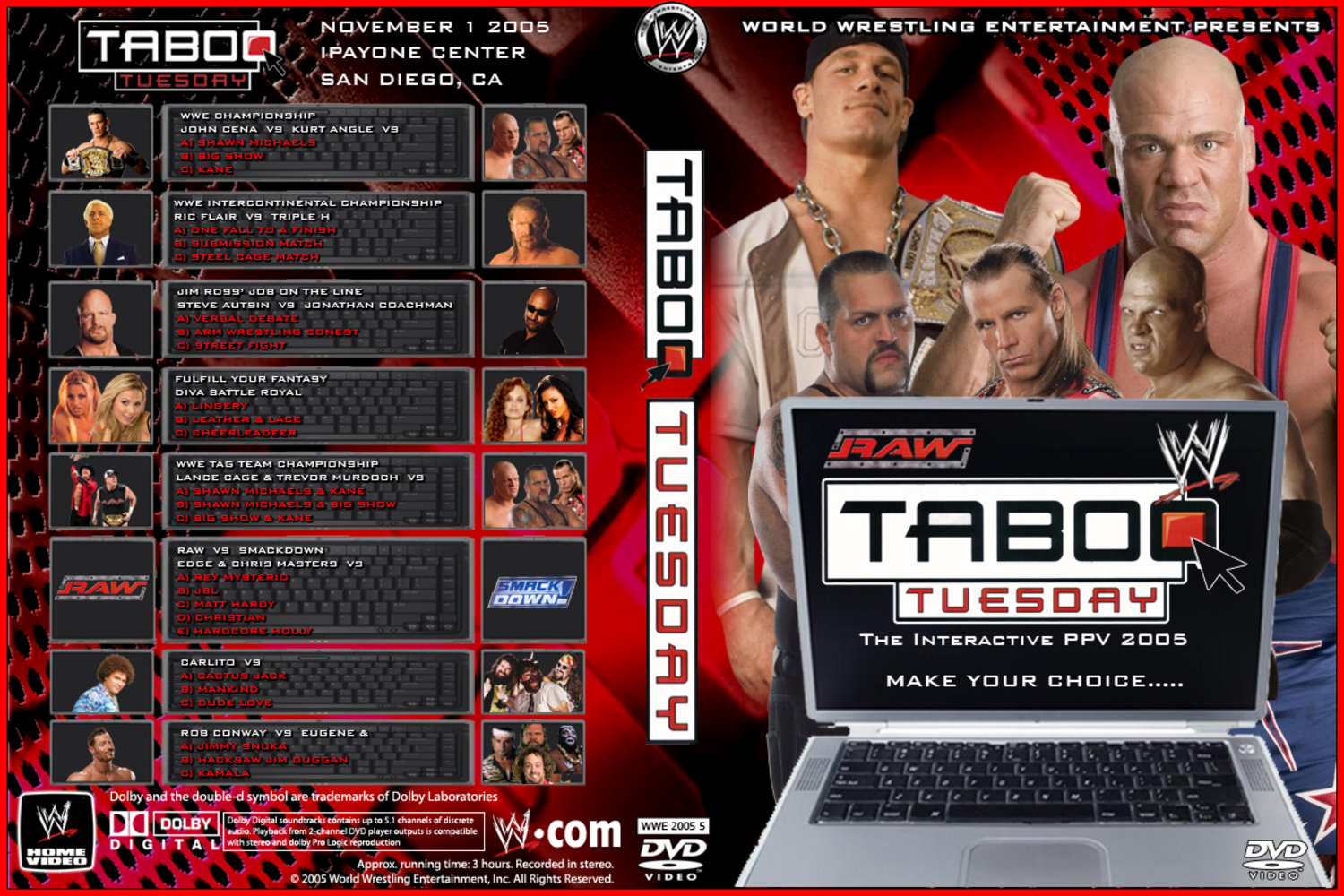 Jaquette DVD WWE Taboo Tuesday 2005
