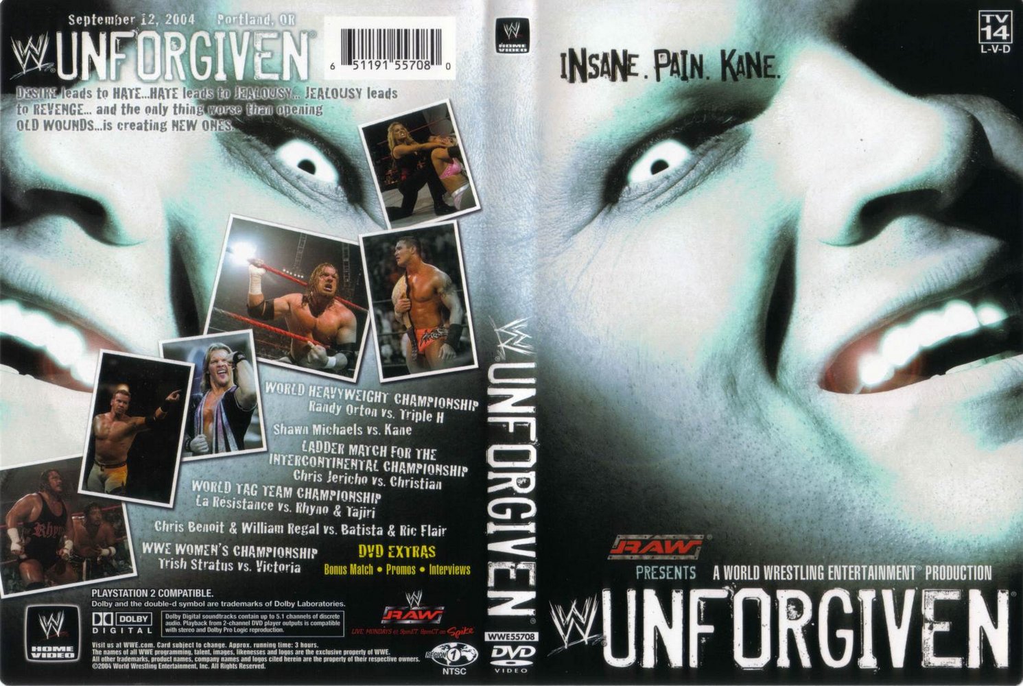 Jaquette DVD WWE Unforgiven 2004