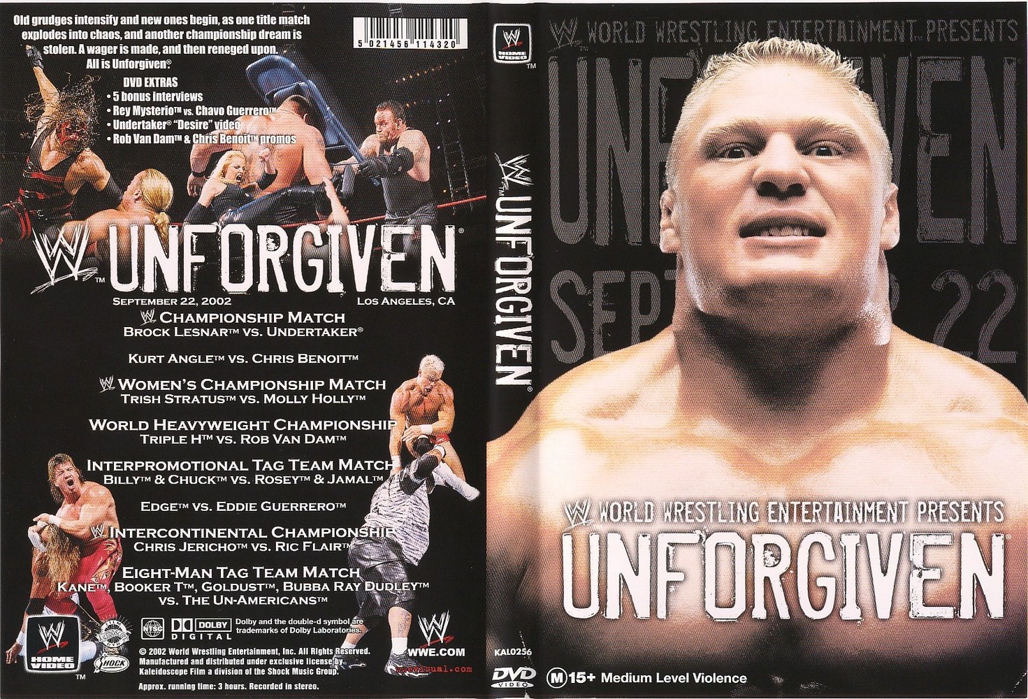 Jaquette DVD WWE Unforgiven Sept 2002