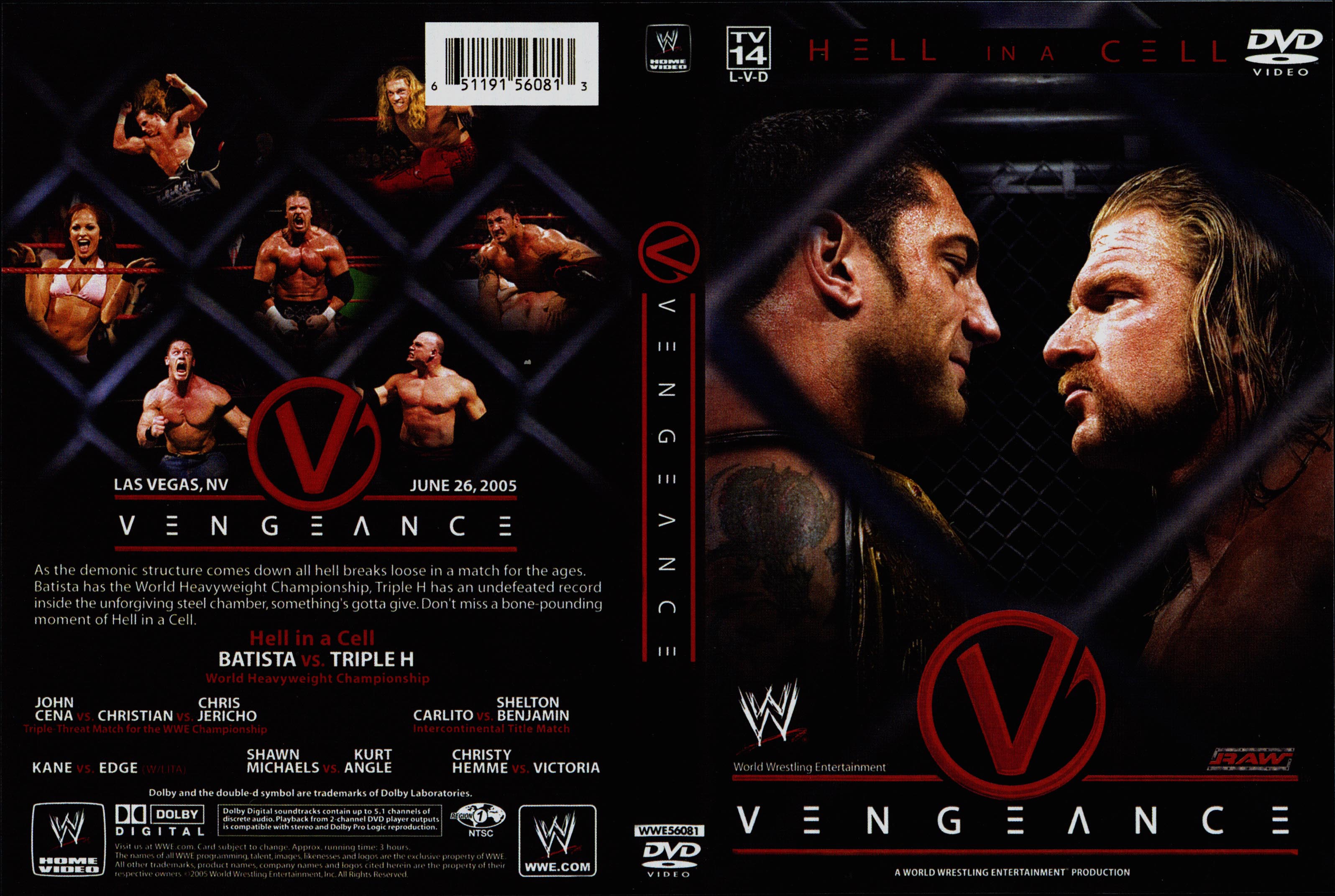 Jaquette DVD WWE Vengeance 2005