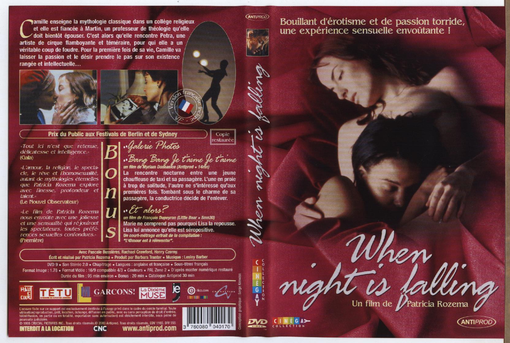 Jaquette DVD When night is falling
