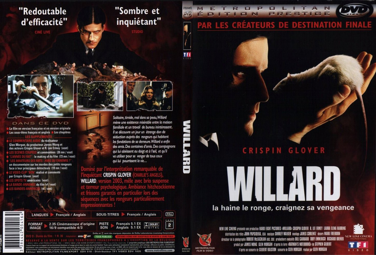 Jaquette DVD Willard - SLIM
