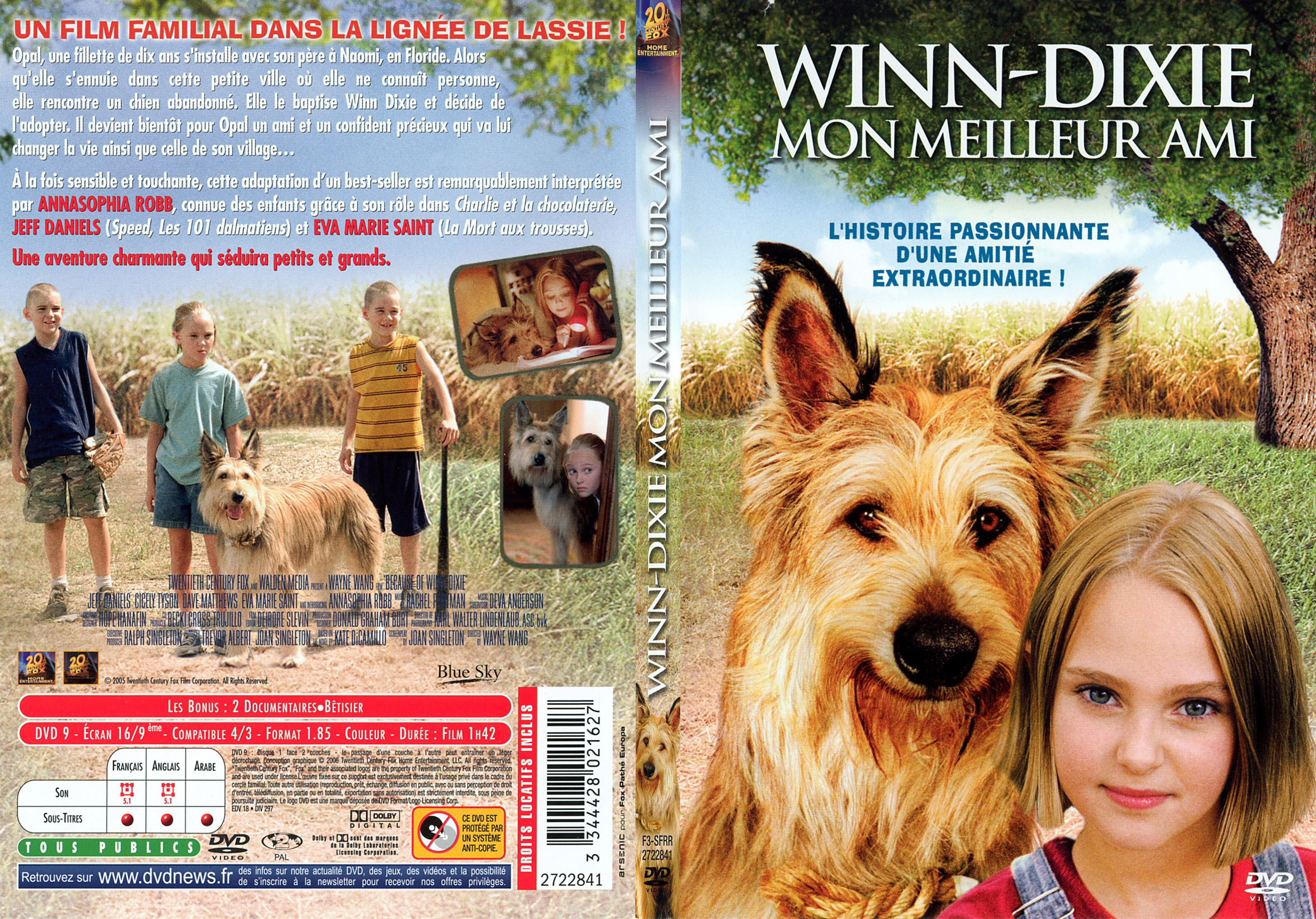 Jaquette DVD Winn-dixie mon meilleur ami - SLIM