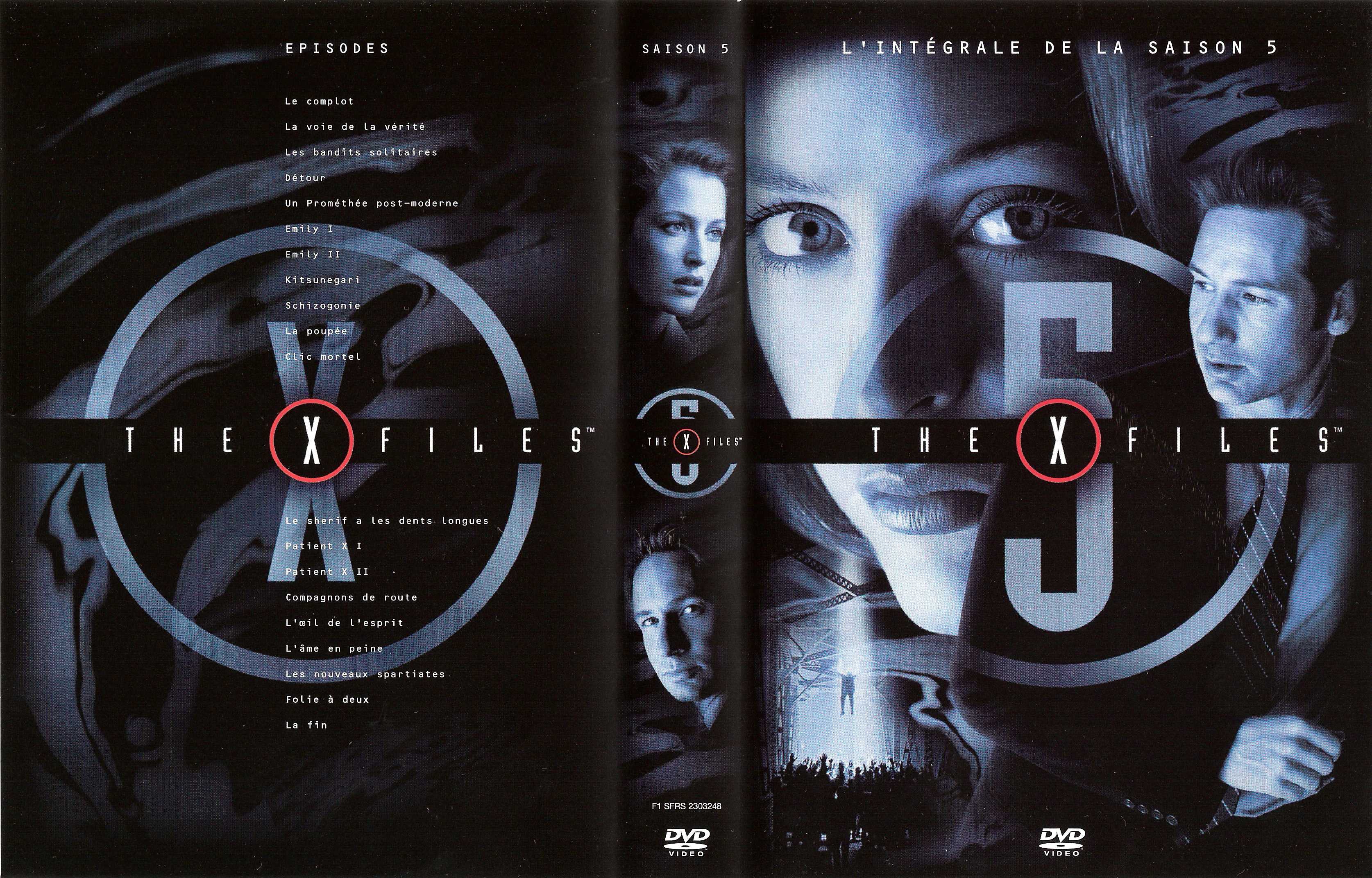 Jaquette DVD X files saison 5 COFFRET