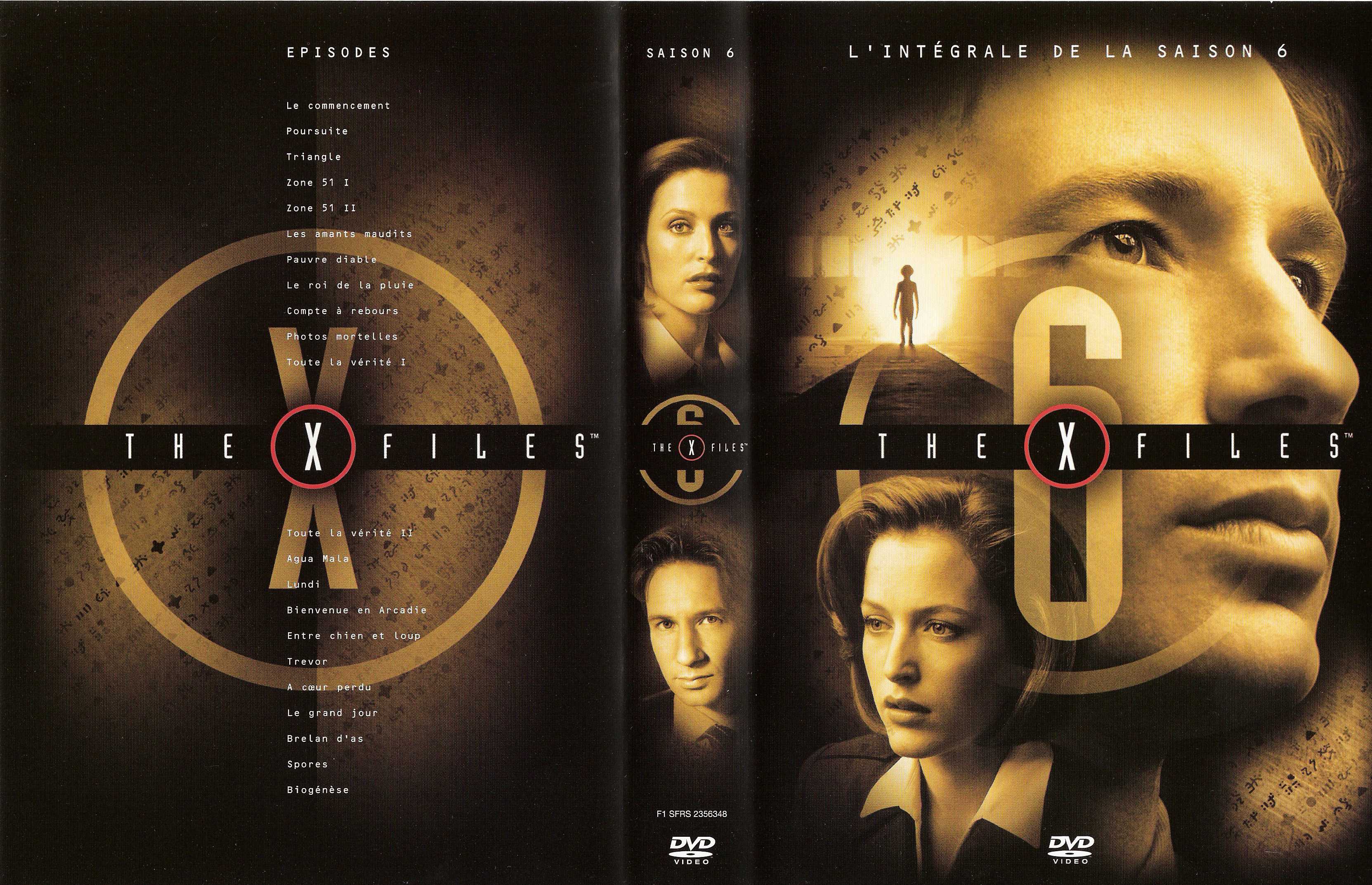 Jaquette DVD X files saison 6 COFFRET