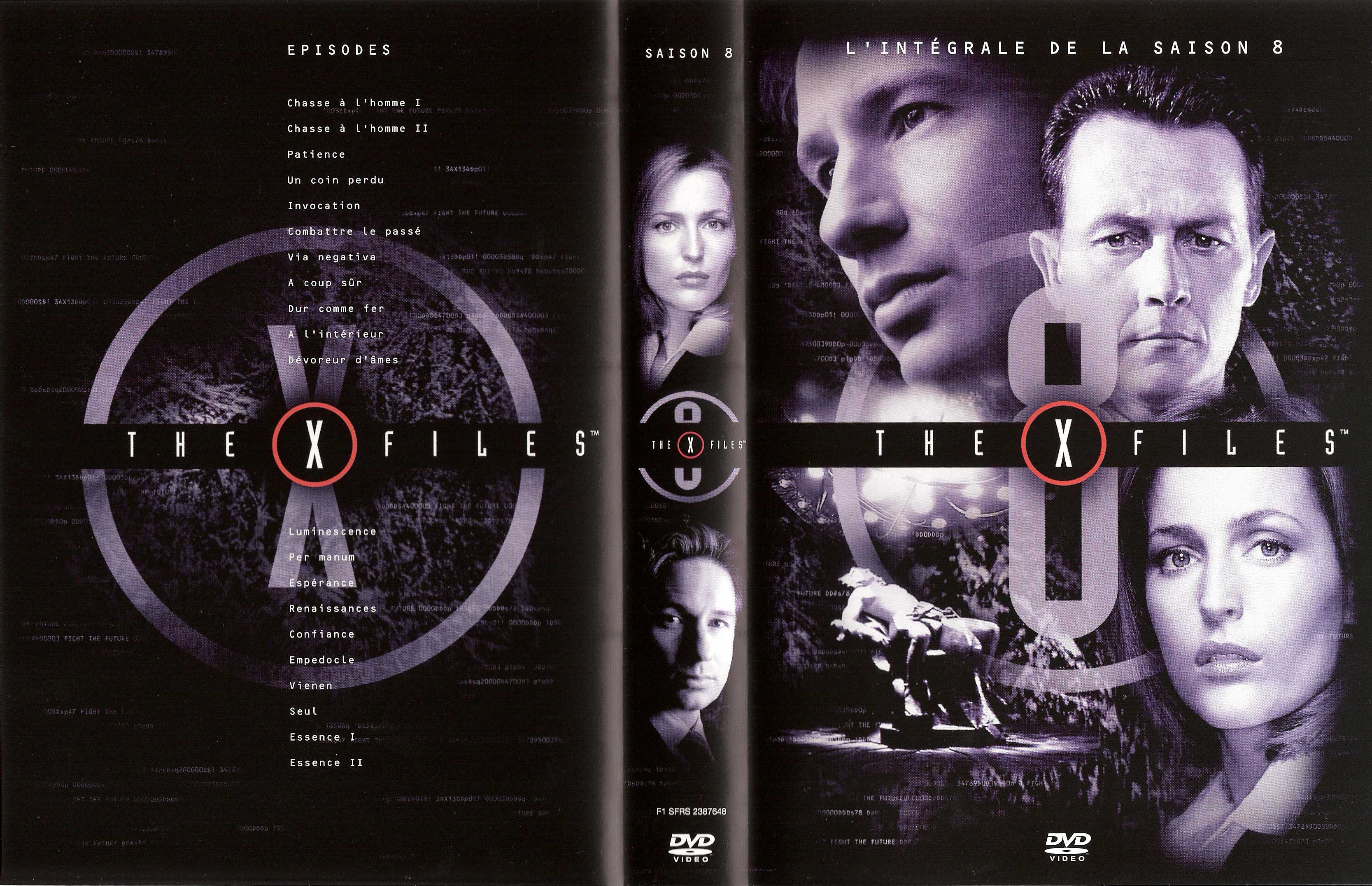 Jaquette DVD X files saison 8 COFFRET