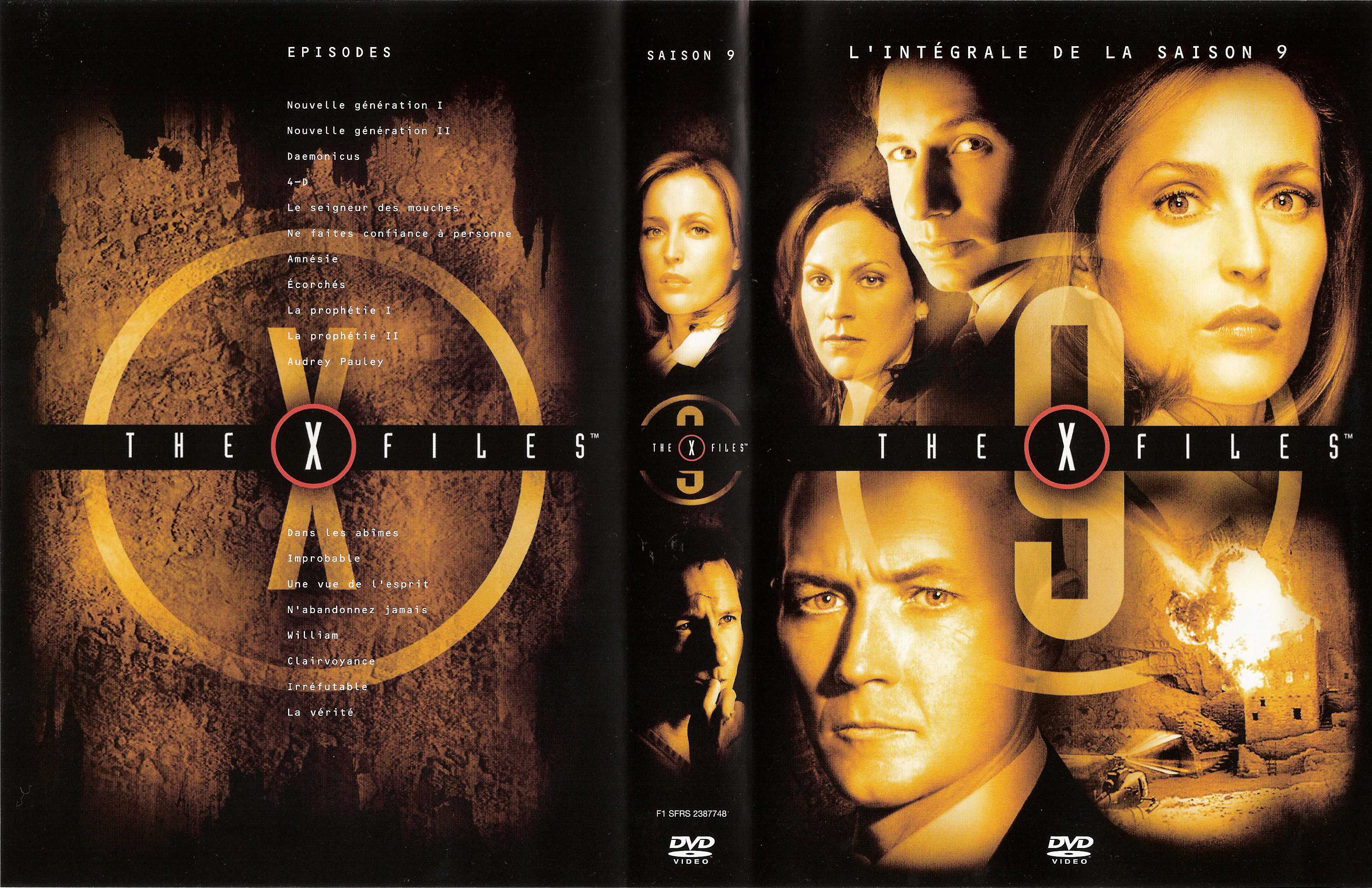 Jaquette DVD X files saison 9 COFFRET