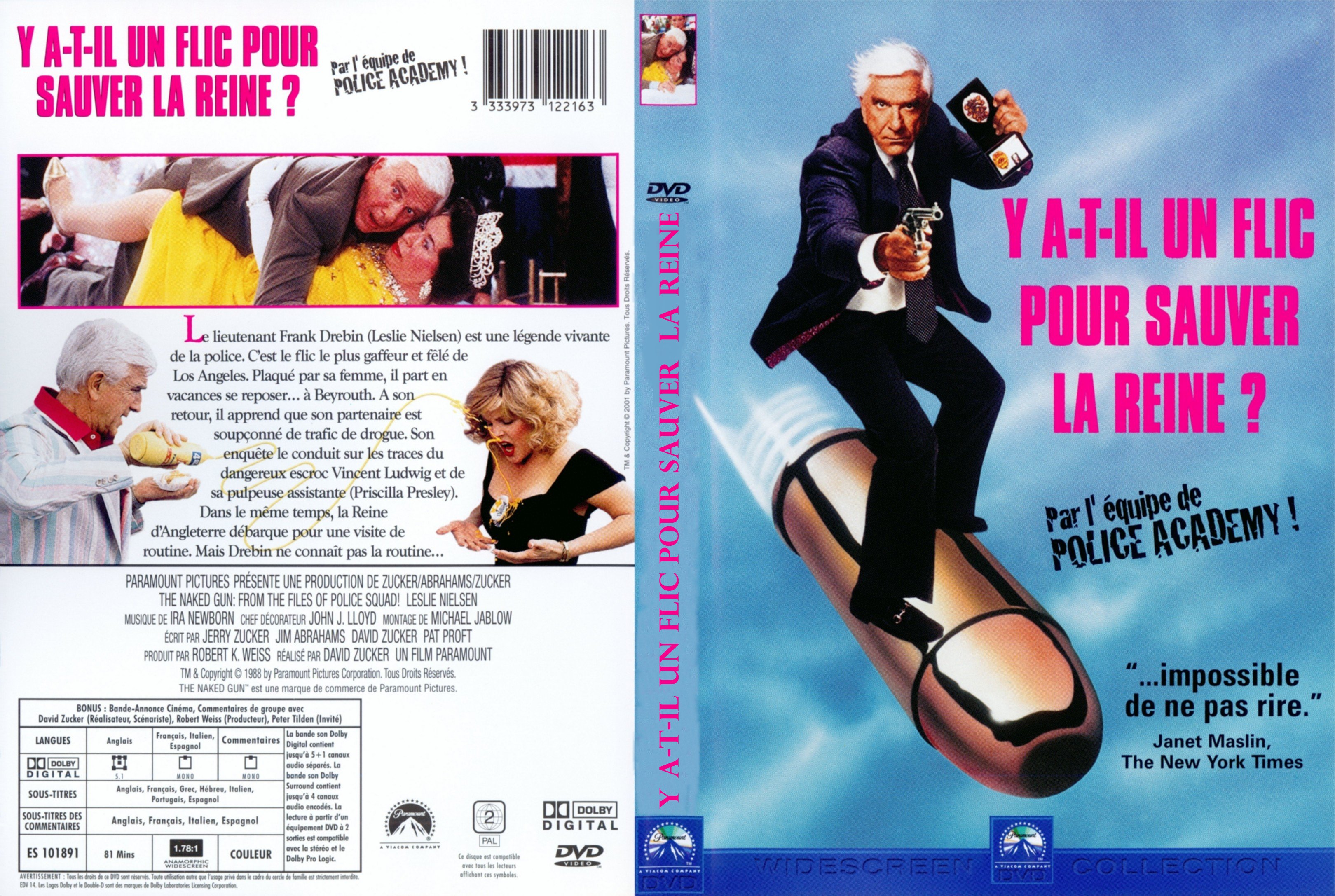 Jaquette DVD Y a -t-il un flic pour sauver la reine