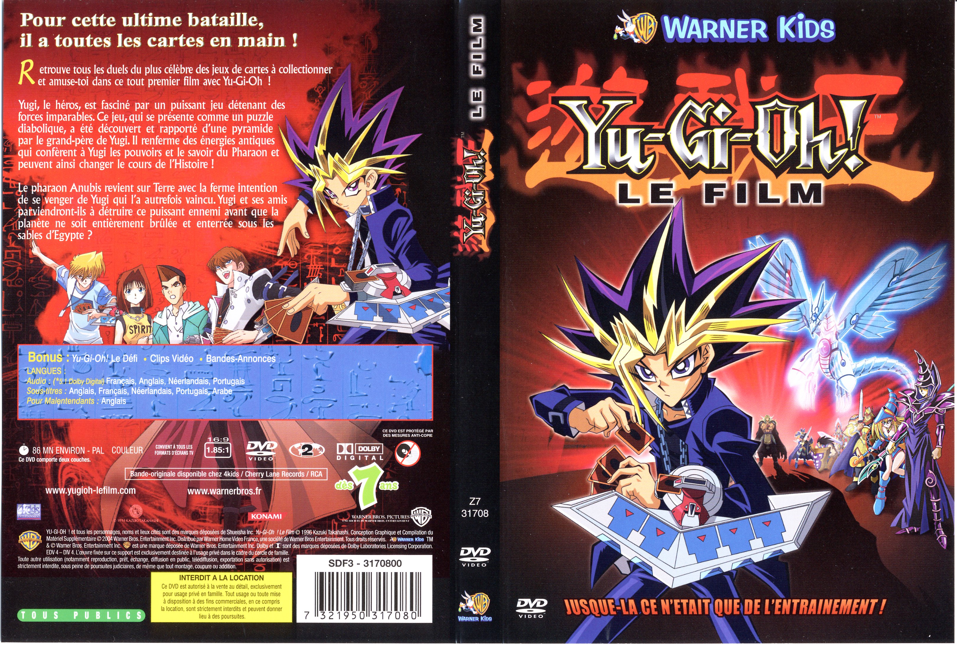 Jaquette DVD Yu-gi-oh! Le film