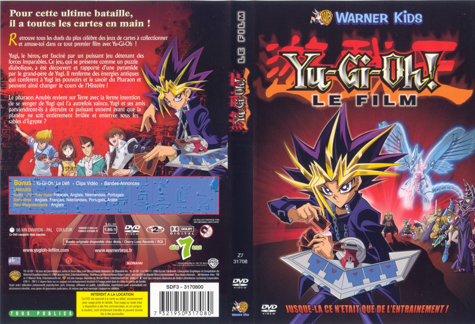 Jaquette DVD Yu-gi-oh! Le film v2