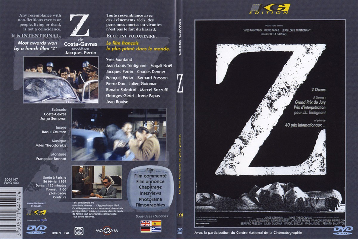 Jaquette DVD Z - SLIM