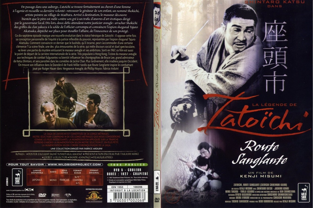 Jaquette DVD Zatoichi - Route sanglante - SLIM