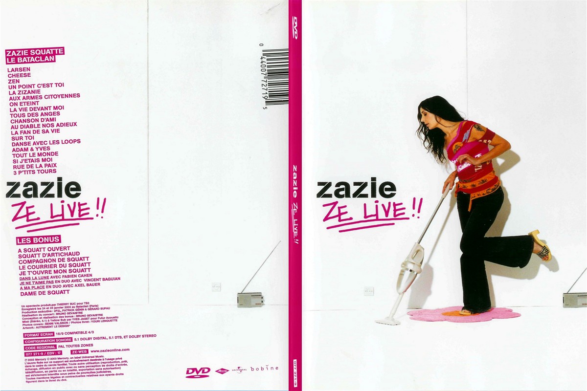 Jaquette DVD Zazie ze live - SLIM