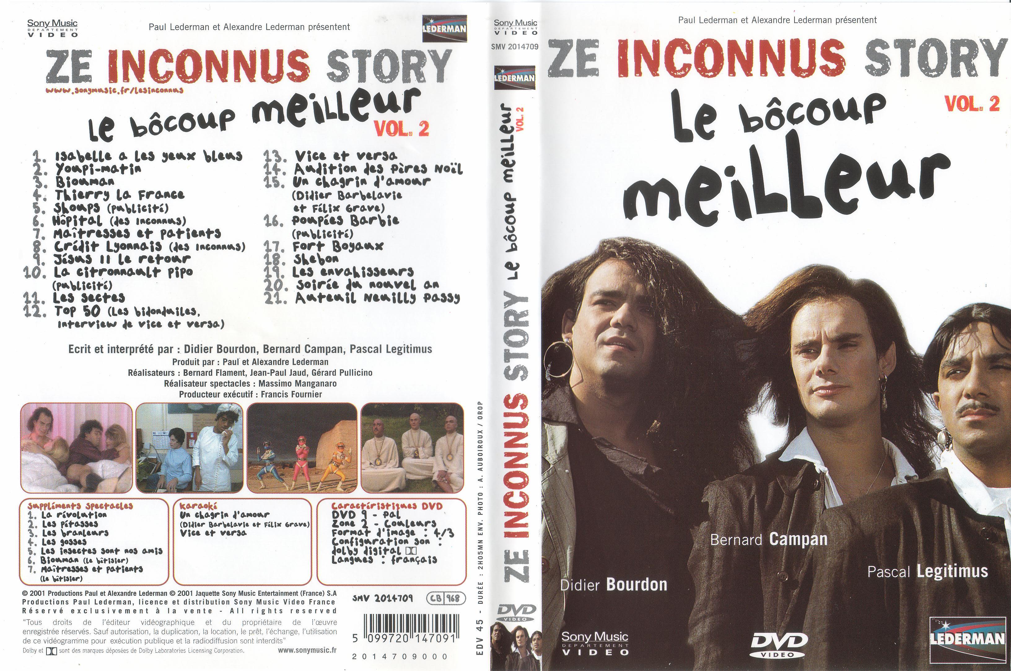 Jaquette DVD Ze inconnus story le bocoup meilleur vol 2