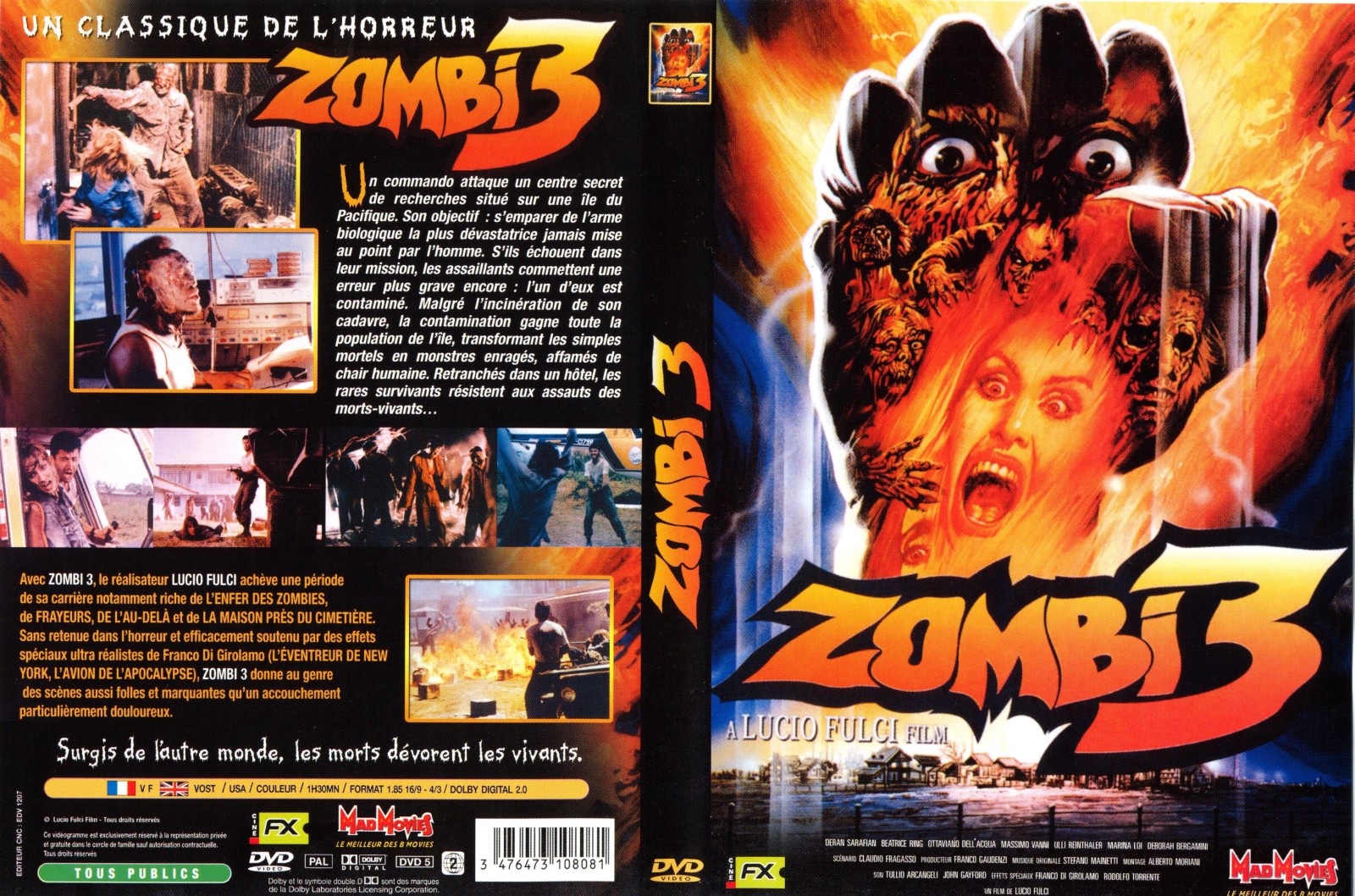 Jaquette DVD Zombi 3