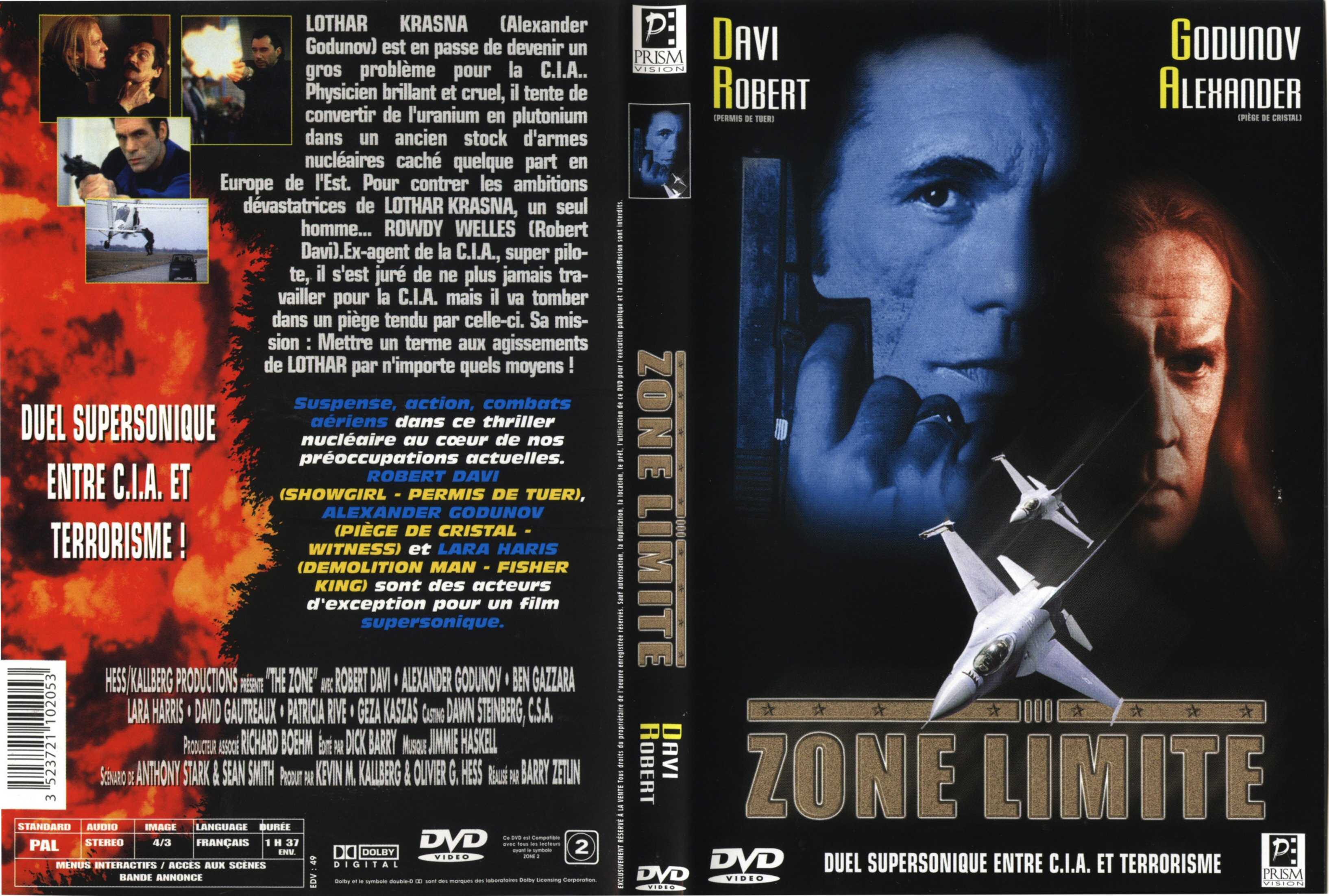 Jaquette DVD Zone limite