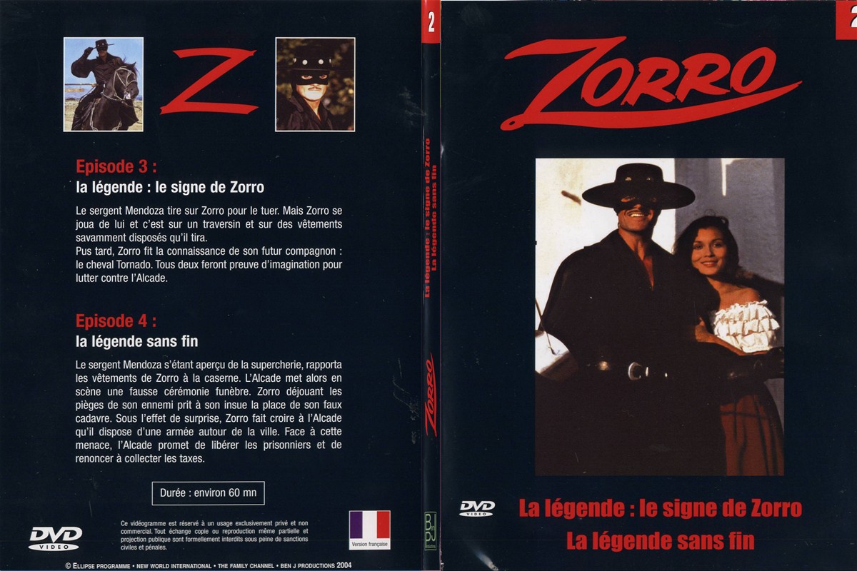 Jaquette DVD Zorro vol 2 - SLIM