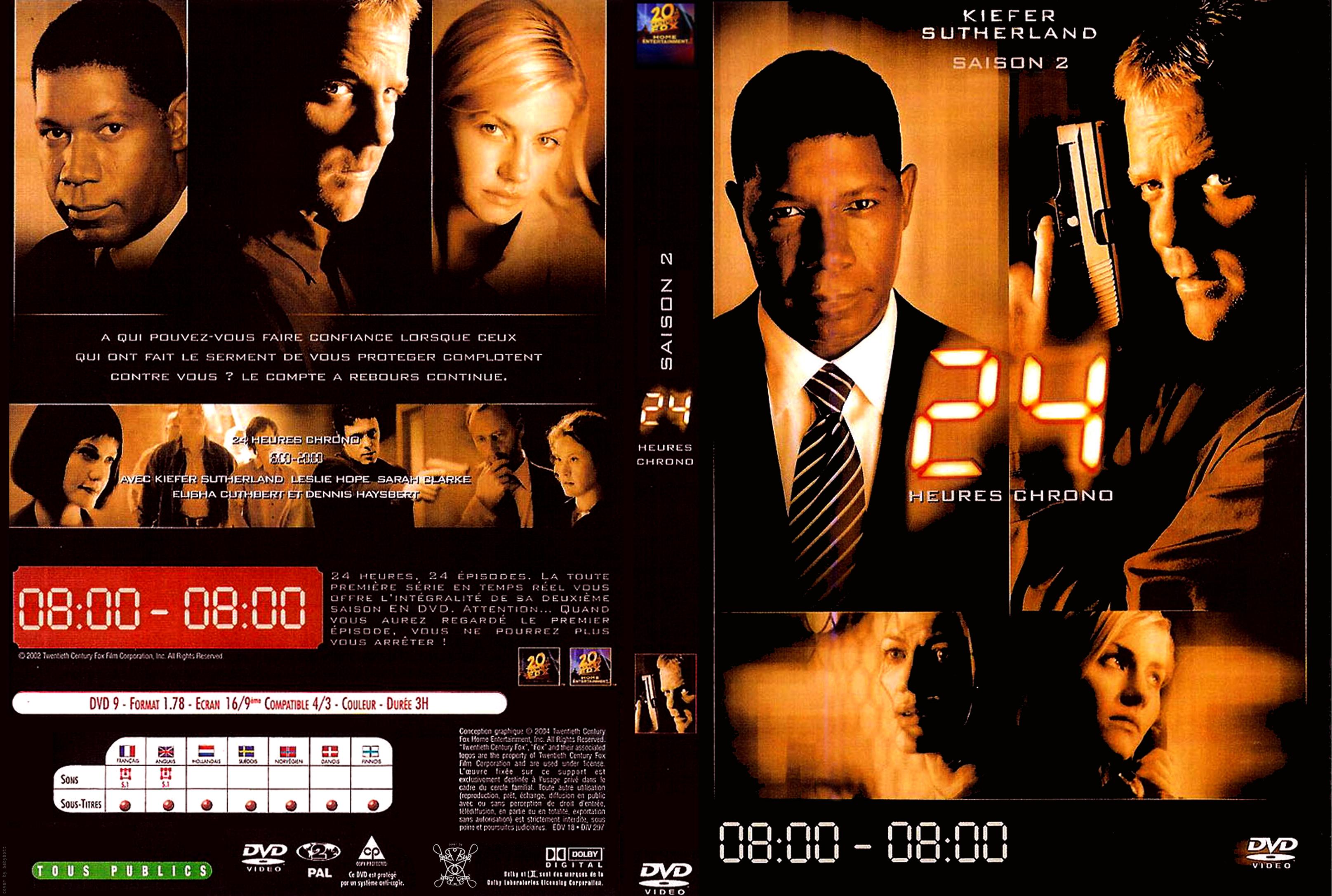 Jaquette DVD 24 heures chrono Saison 2