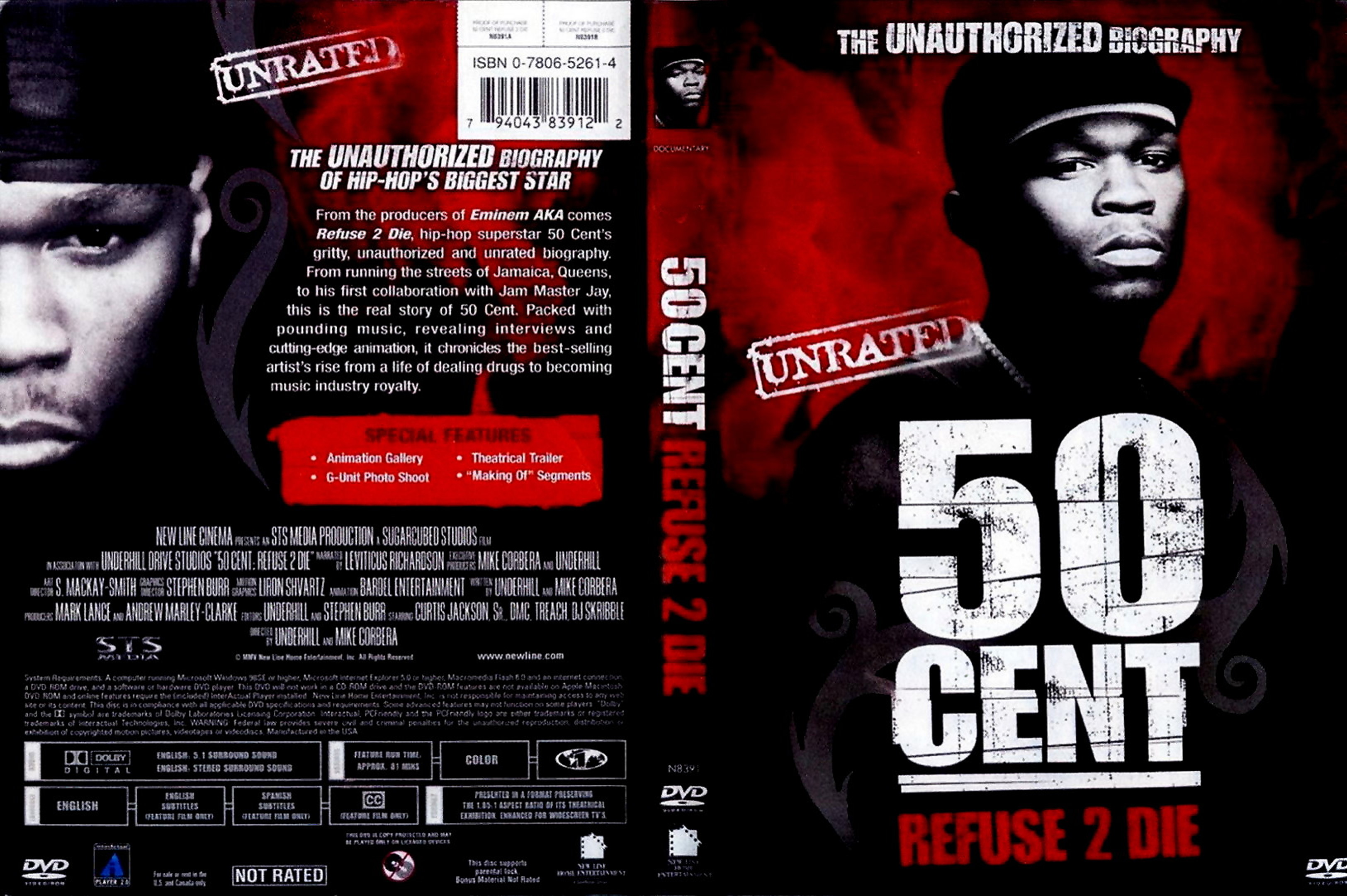 Jaquette DVD 50 cent refus 2 die Zone 1