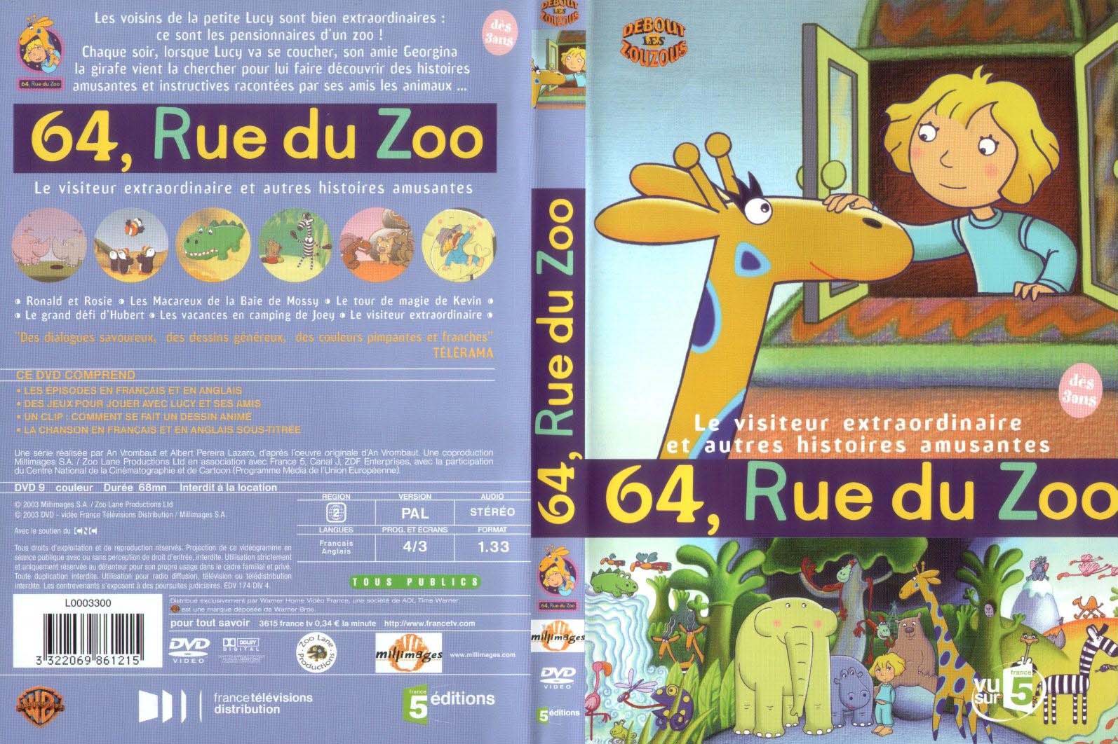 Jaquette DVD 64 rue du Zoo